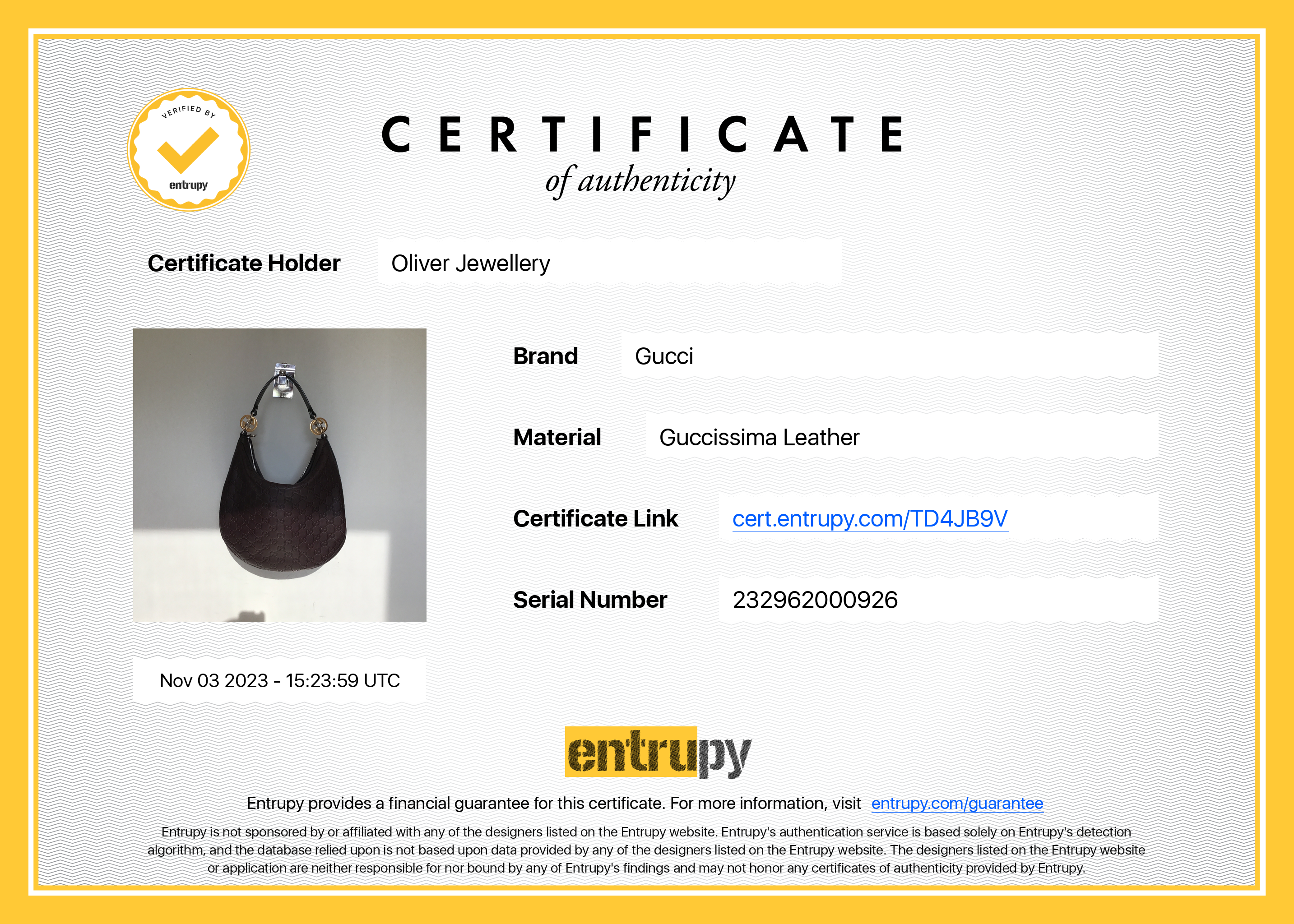 Gucci Brown GG Signature Leather Medium Twins Hobo