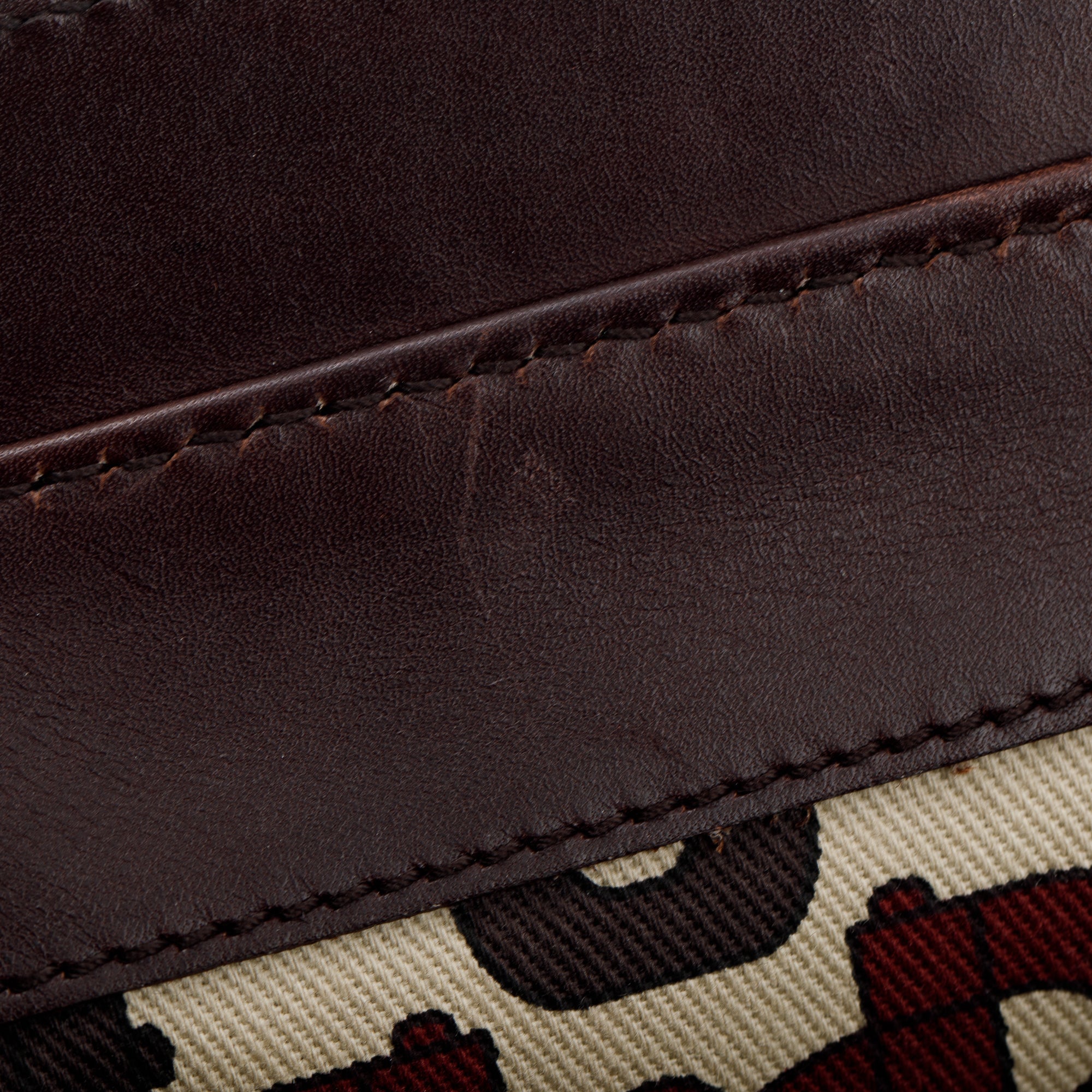 Gucci Brown GG Signature Leather Treasure Boston Bag