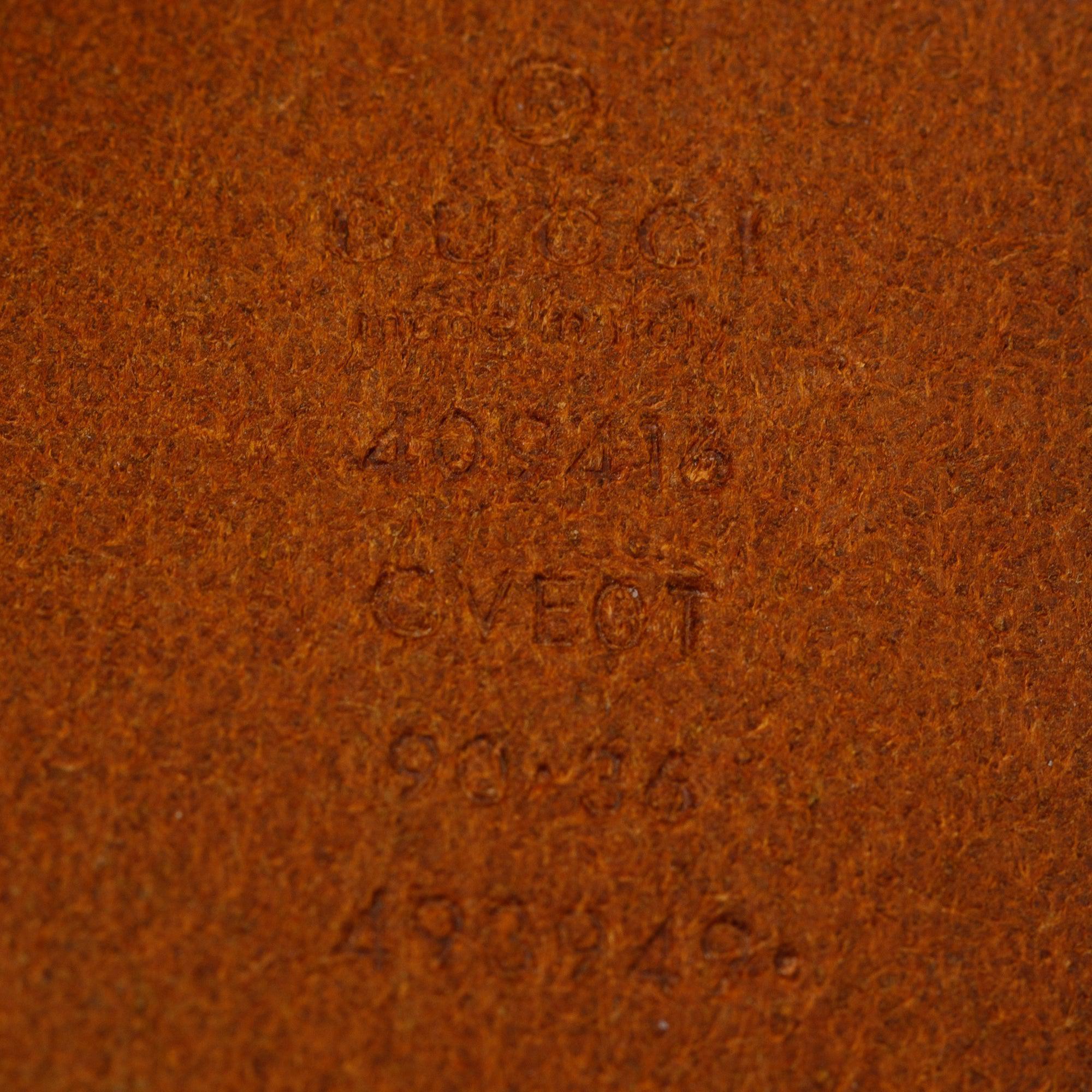 Gucci Brown Leather Belt with Double G Buckle w/ Box