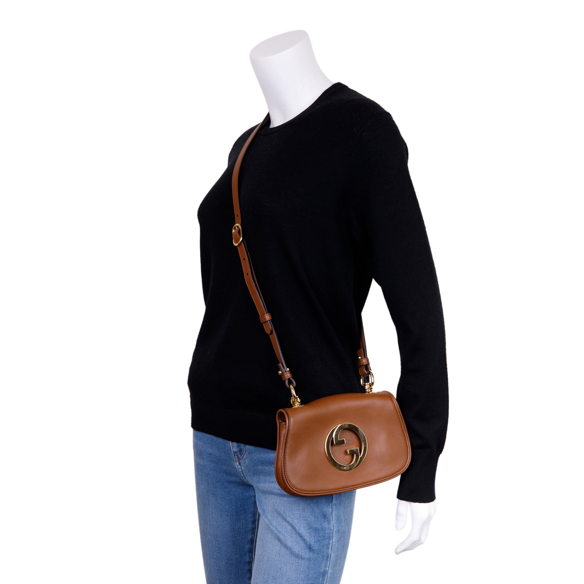 Gucci Brown Leather Blondie Mini Bag