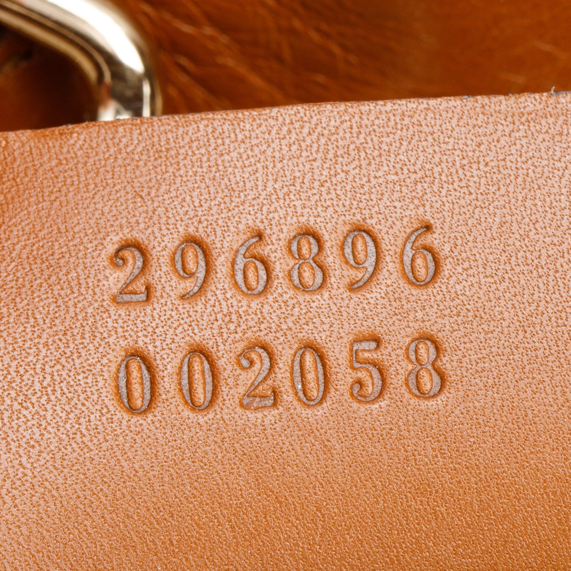 Gucci Brown Leather Trim GG Canvas Medium Brick Lane Tote