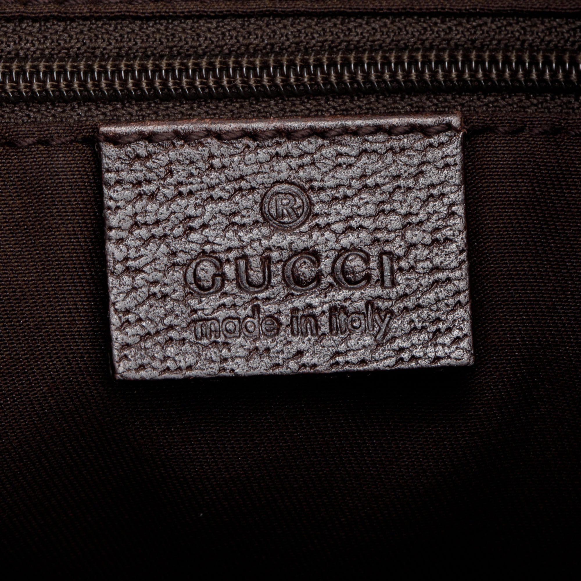 Gucci Brown Leather Trim GG Canvas Small Abbey Hobo