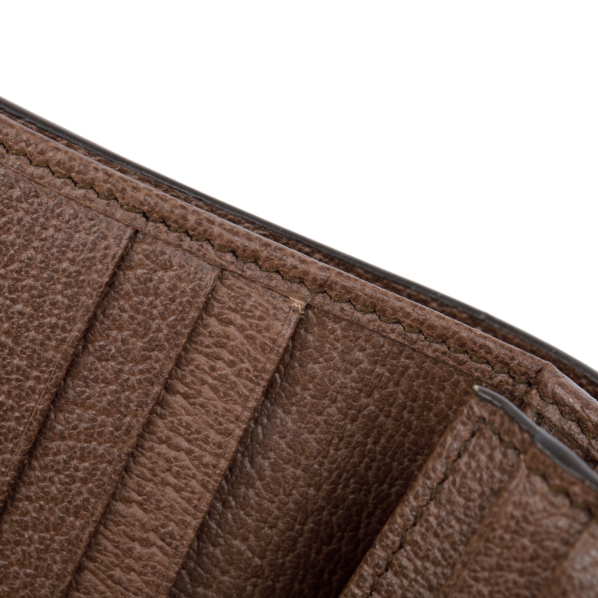 Gucci Brown Ophidia GG Supreme Canvas Card Case Wallet w/ Box