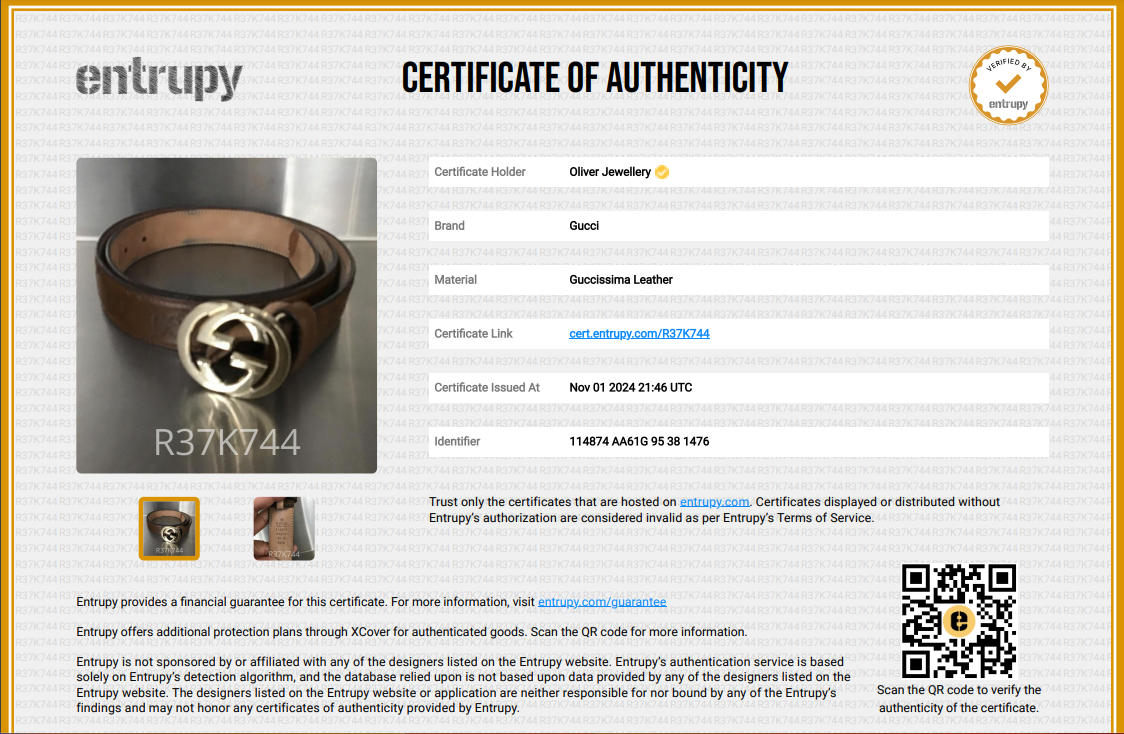 Gucci Brown Signature Leather Interlocking G Belt 95 38