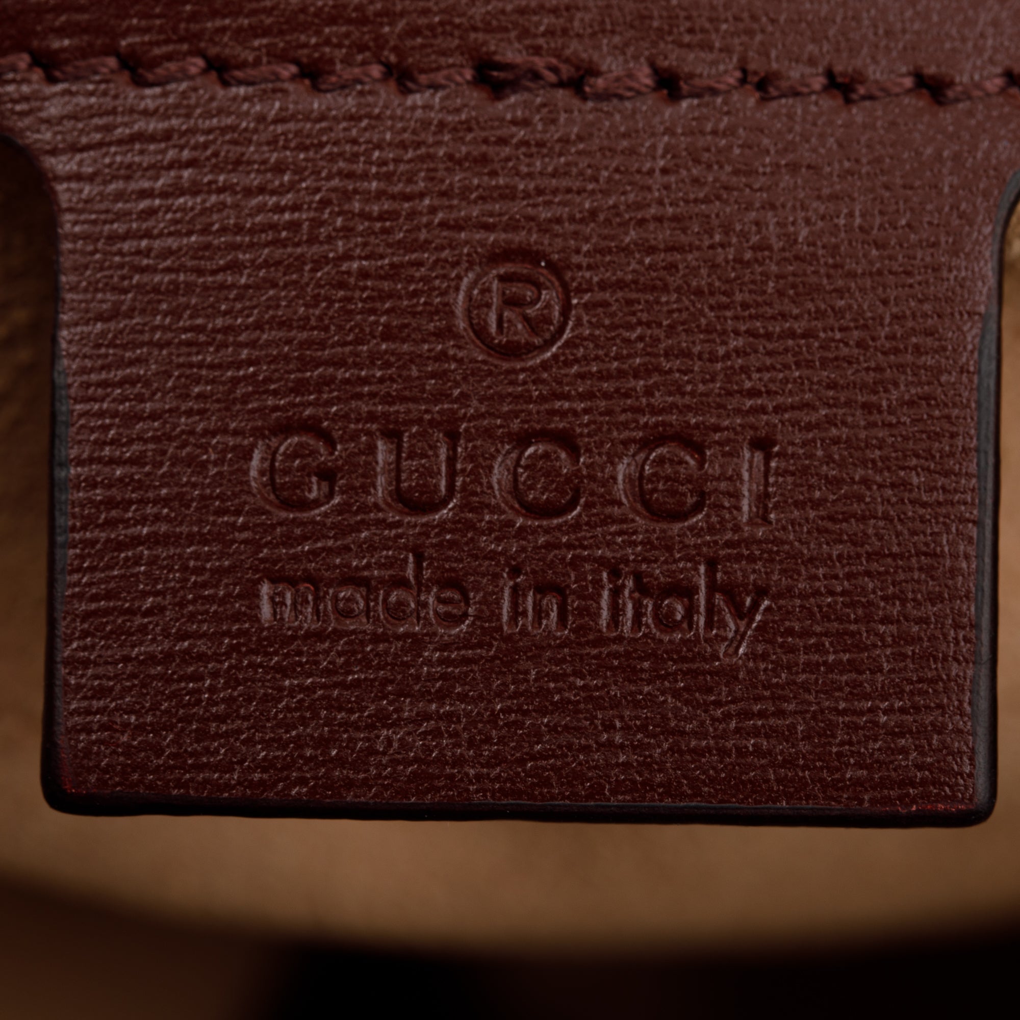 Gucci Burgundy GG Canvas & Calfskin Leather Medium Arli Shoulder Bag