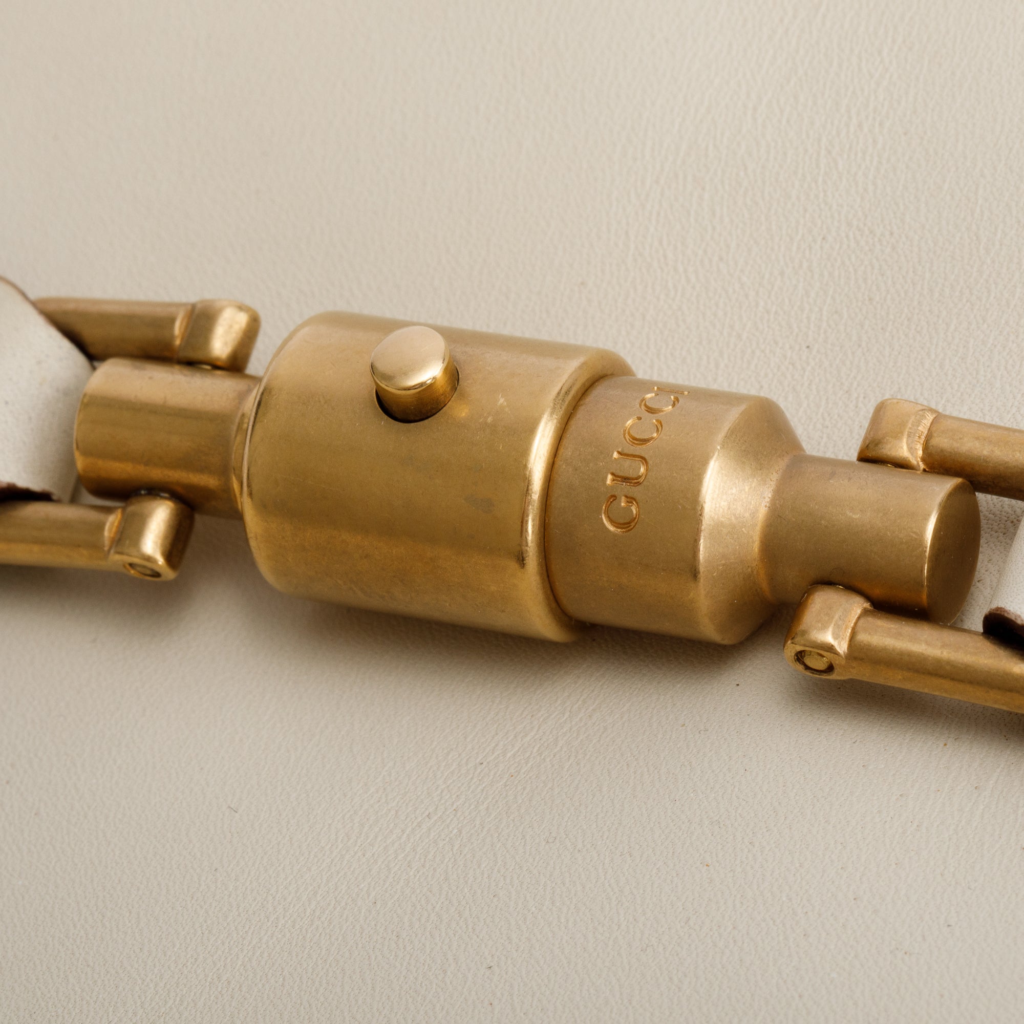 Gucci Creme Leather Medium Nailhead Jackie Hobo Bag