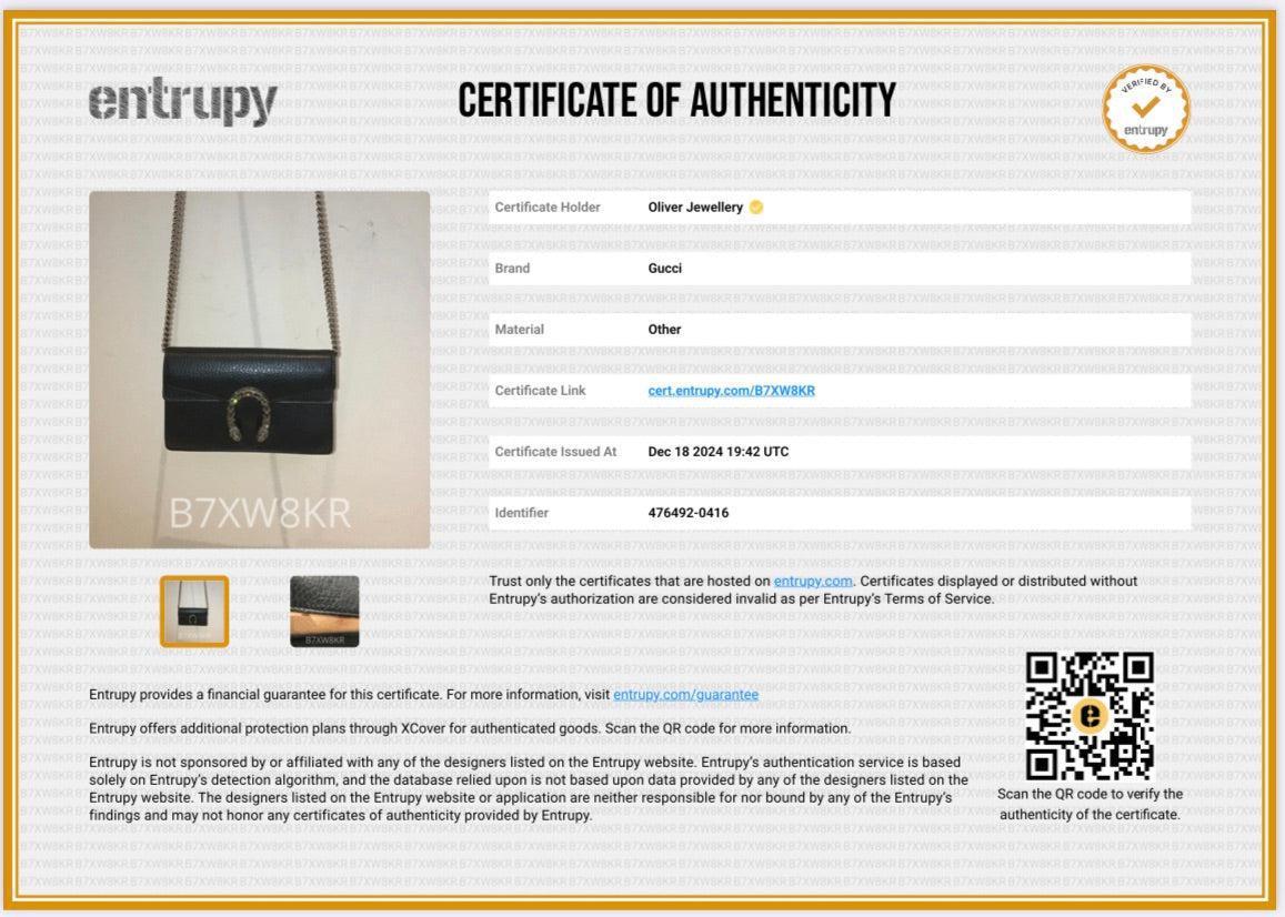 Gucci Dionysus Black Leather Super Mini Bag