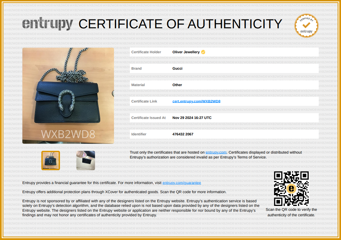 Gucci Dionysus Black Leather Super Mini Bag