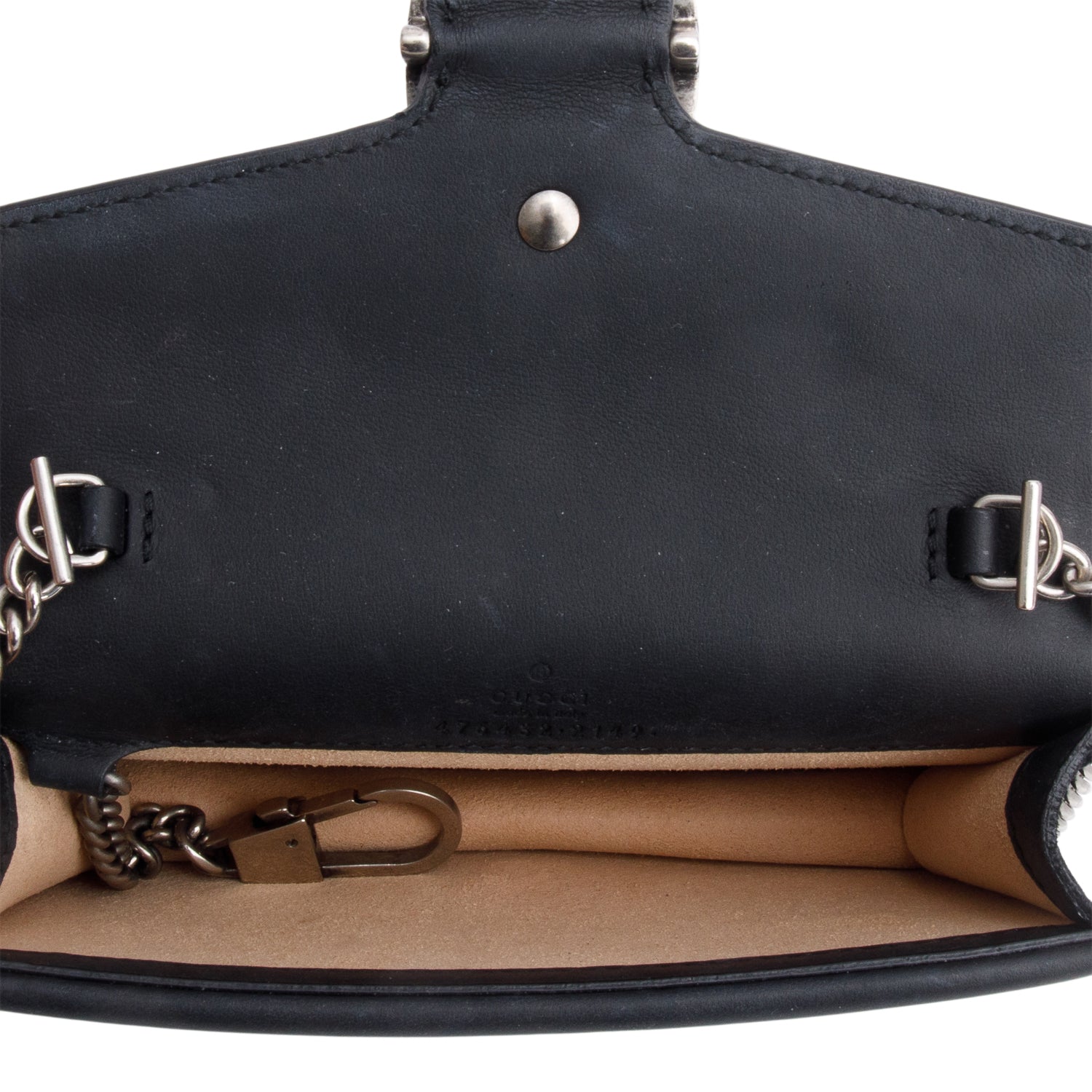 Gucci Dionysus Black Suede Super Mini Bag