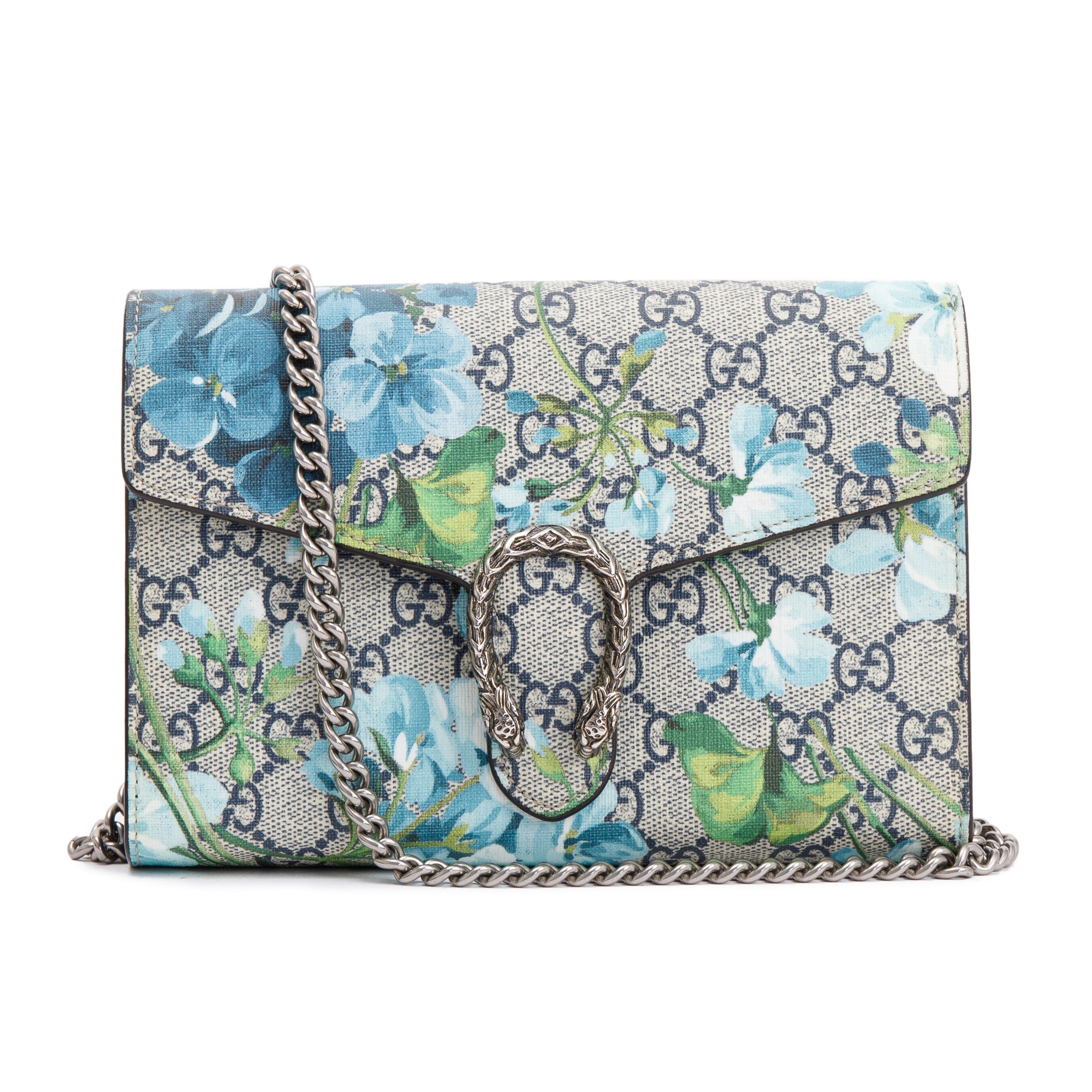 Gucci Dionysus GG Supreme Blooms Wallet on Chain w/ Box