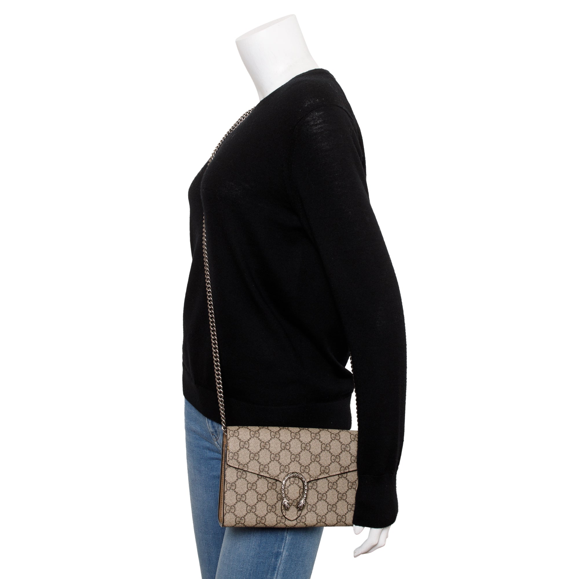 Gucci Dionysus GG Supreme Wallet on Chain