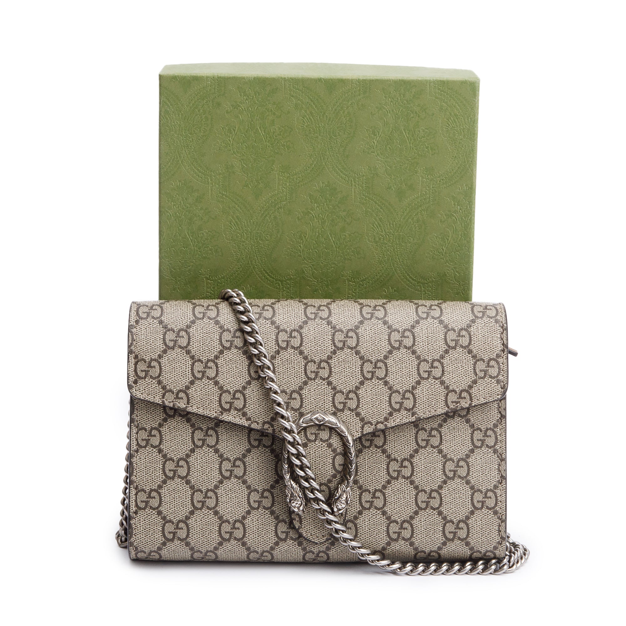 Gucci Dionysus GG Supreme Wallet on Chain w/ Box