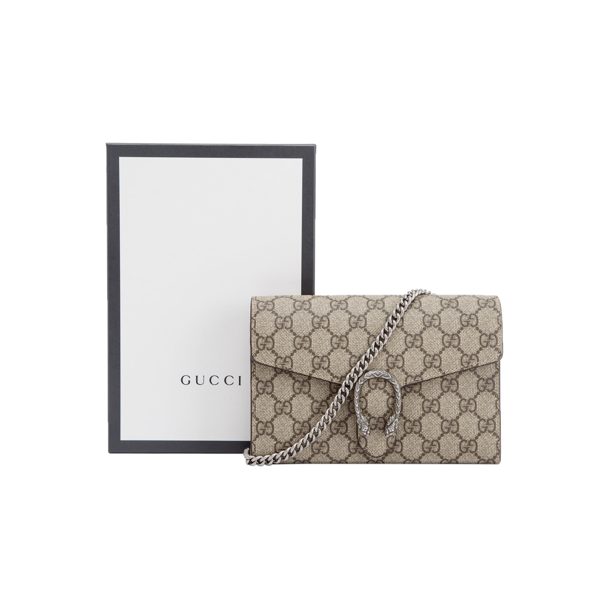 Gucci Dionysus GG Supreme Wallet on Chain w/ Box