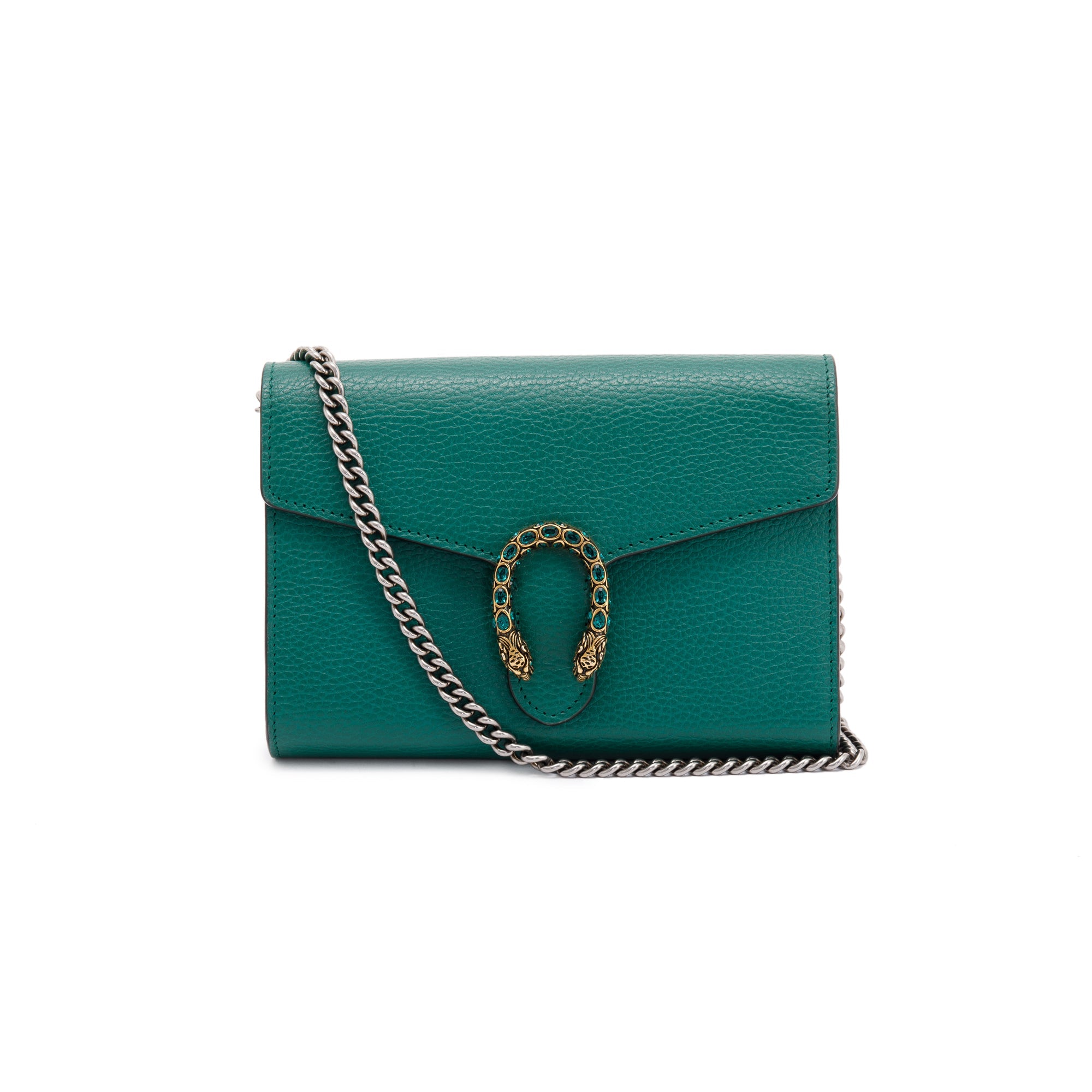 Gucci Dionysus Mini Leather Chain Wallet w/ Box