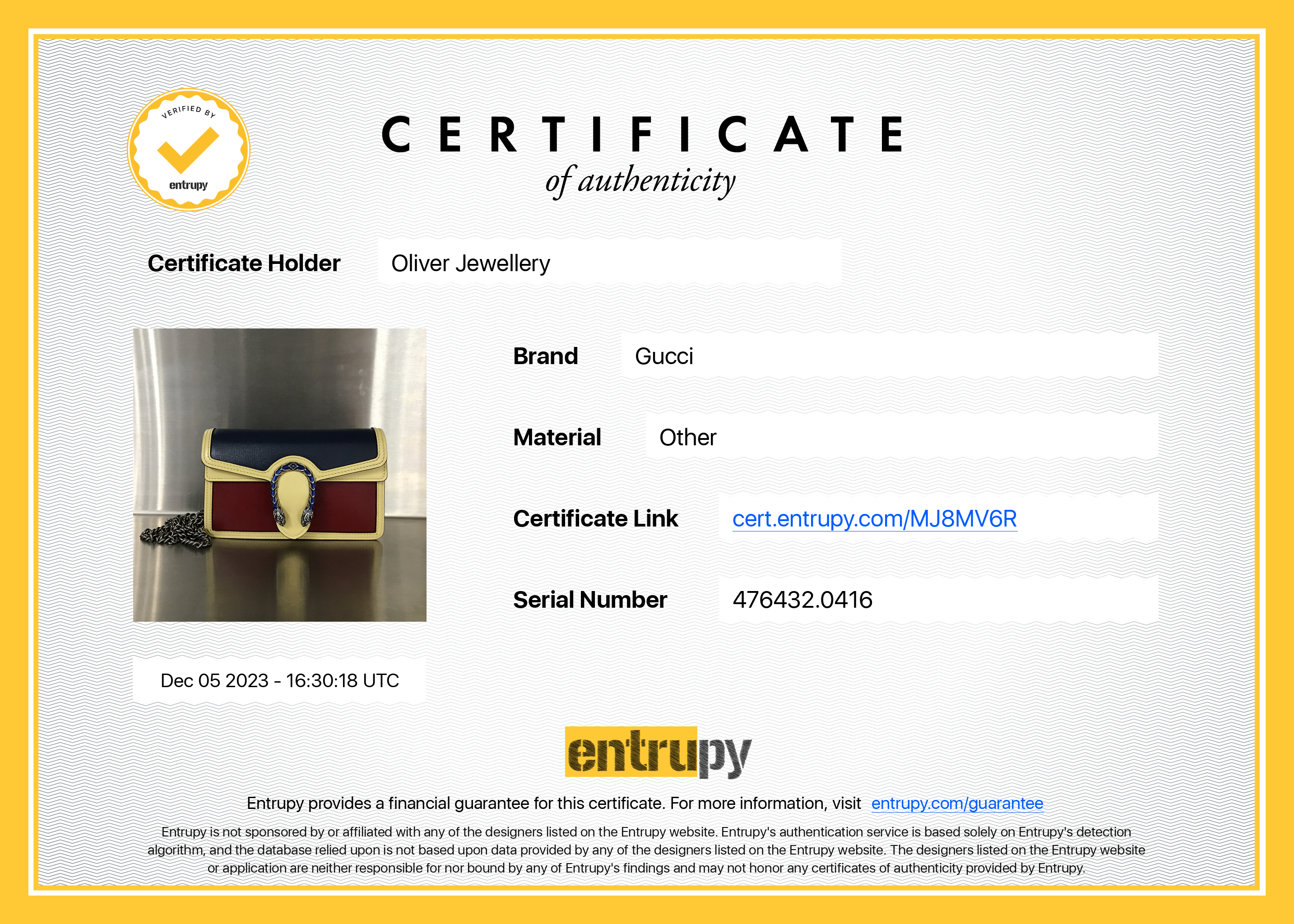 Gucci Dionysus Tricolor Leather Super Mini Bag