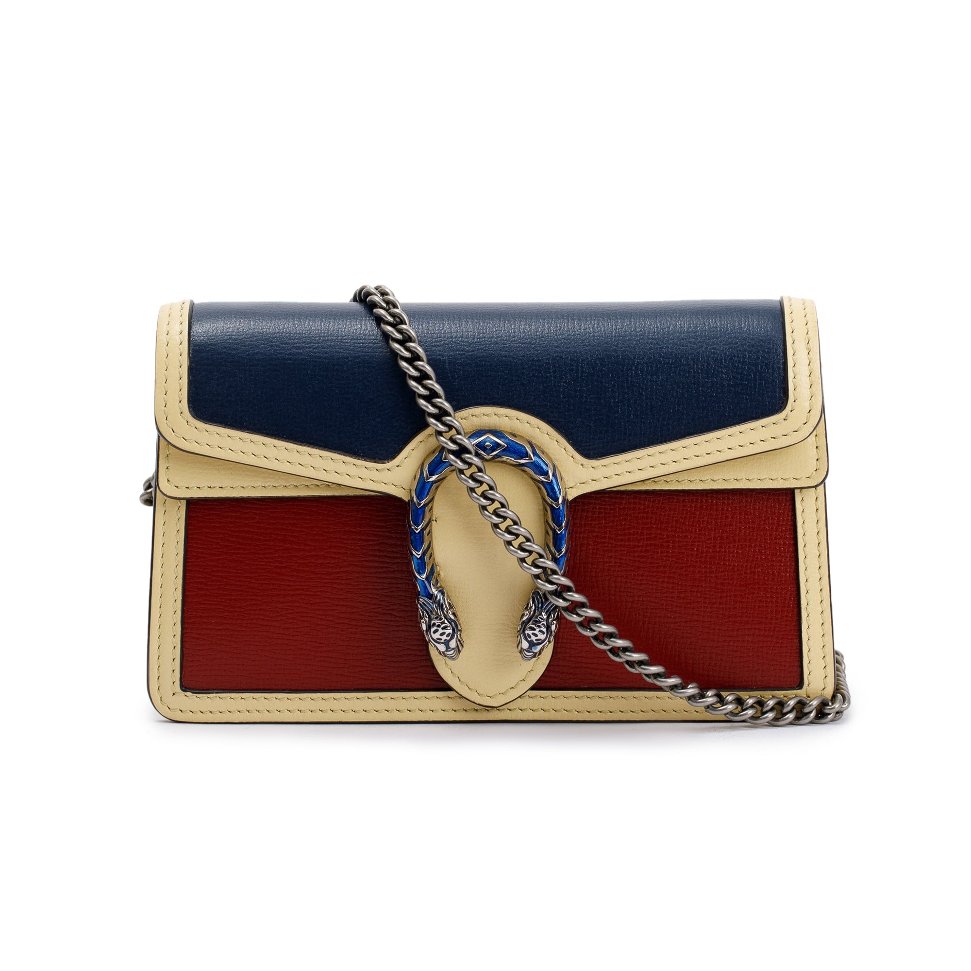 Gucci Dionysus Tricolor Leather Super Mini Bag