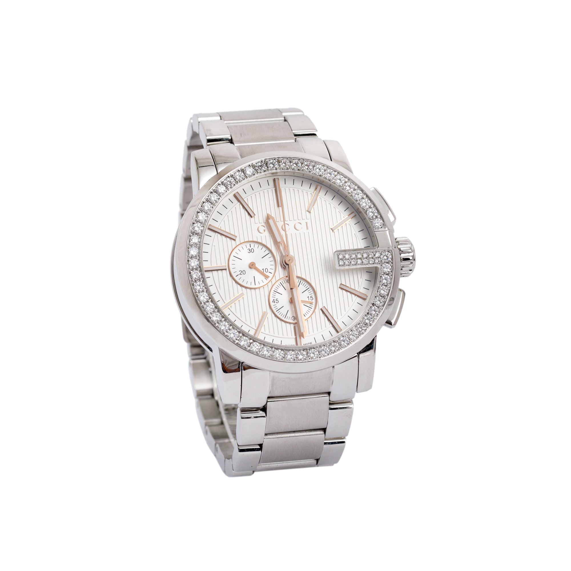 Gucci G-Chrono Diamond Bezel Watch