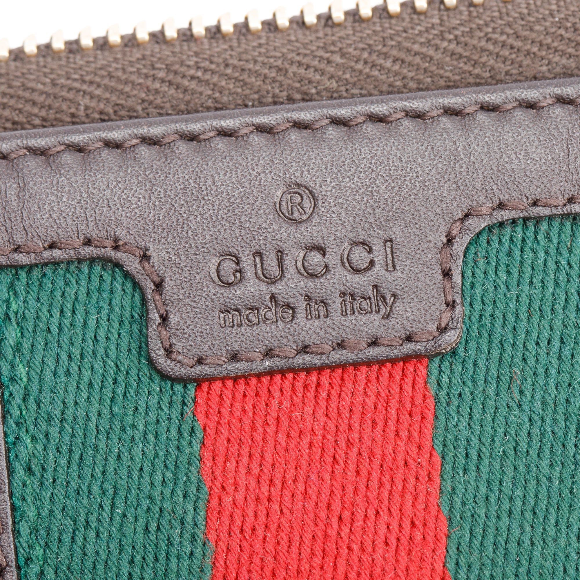 Gucci GG Canvas Bamboo Tassel Zip Around Wallet