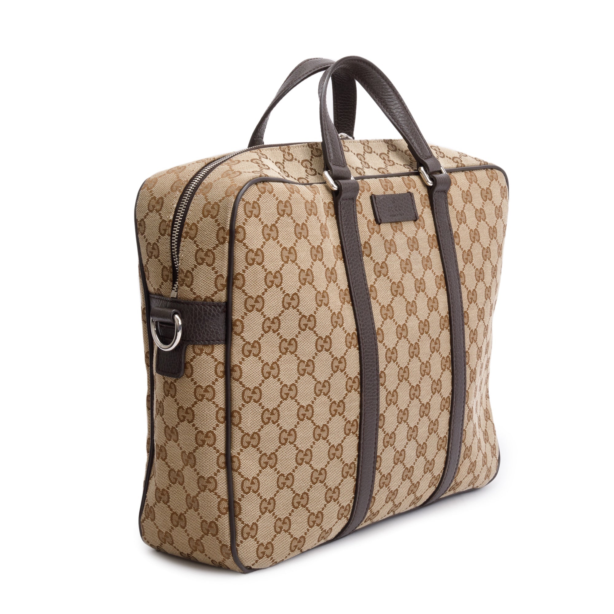 Gucci GG Canvas Briefcase w/ Strap