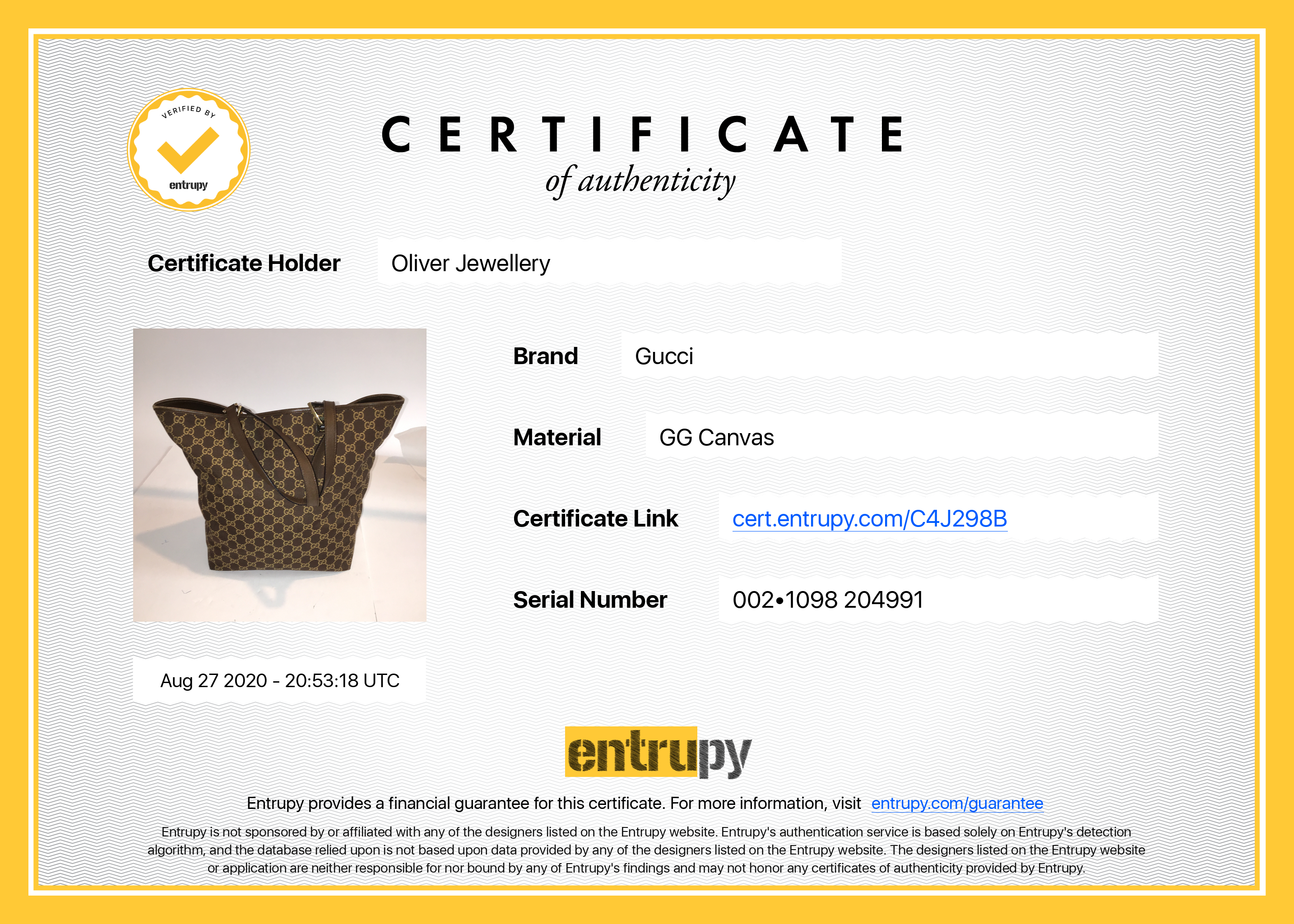 Gucci GG Canvas Eclipse Tote