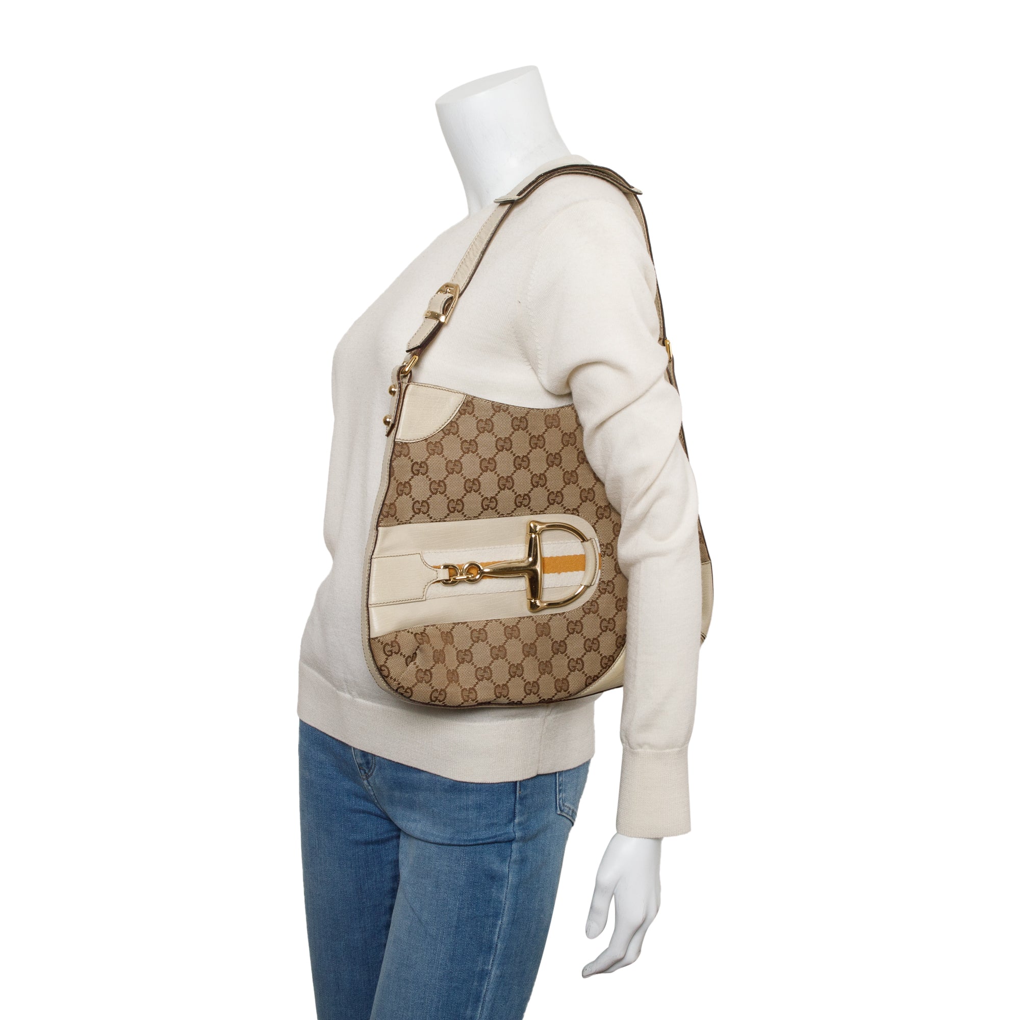 Gucci GG Canvas Hasler Hobo Bag