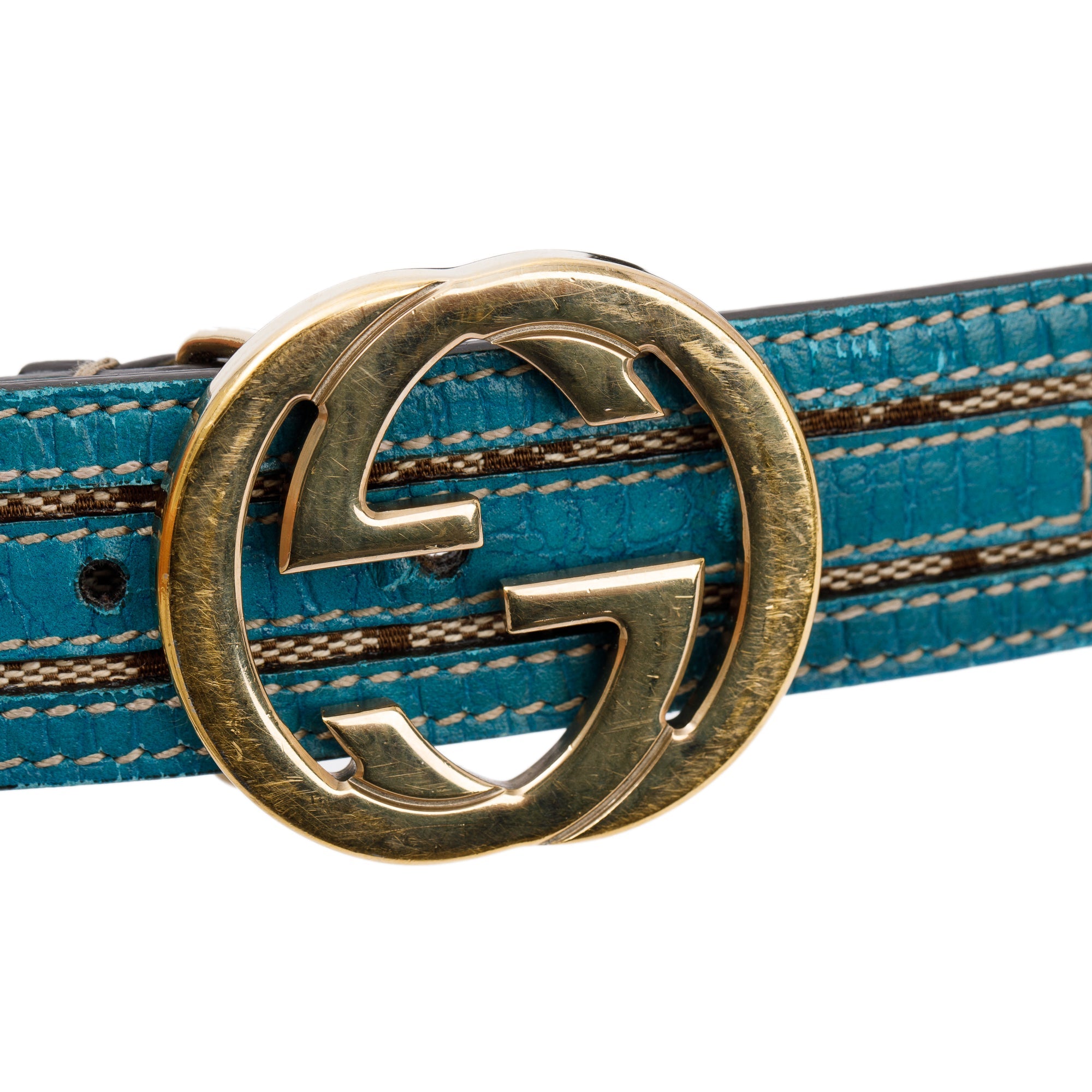 Gucci GG Canvas Interlocking G Belt
