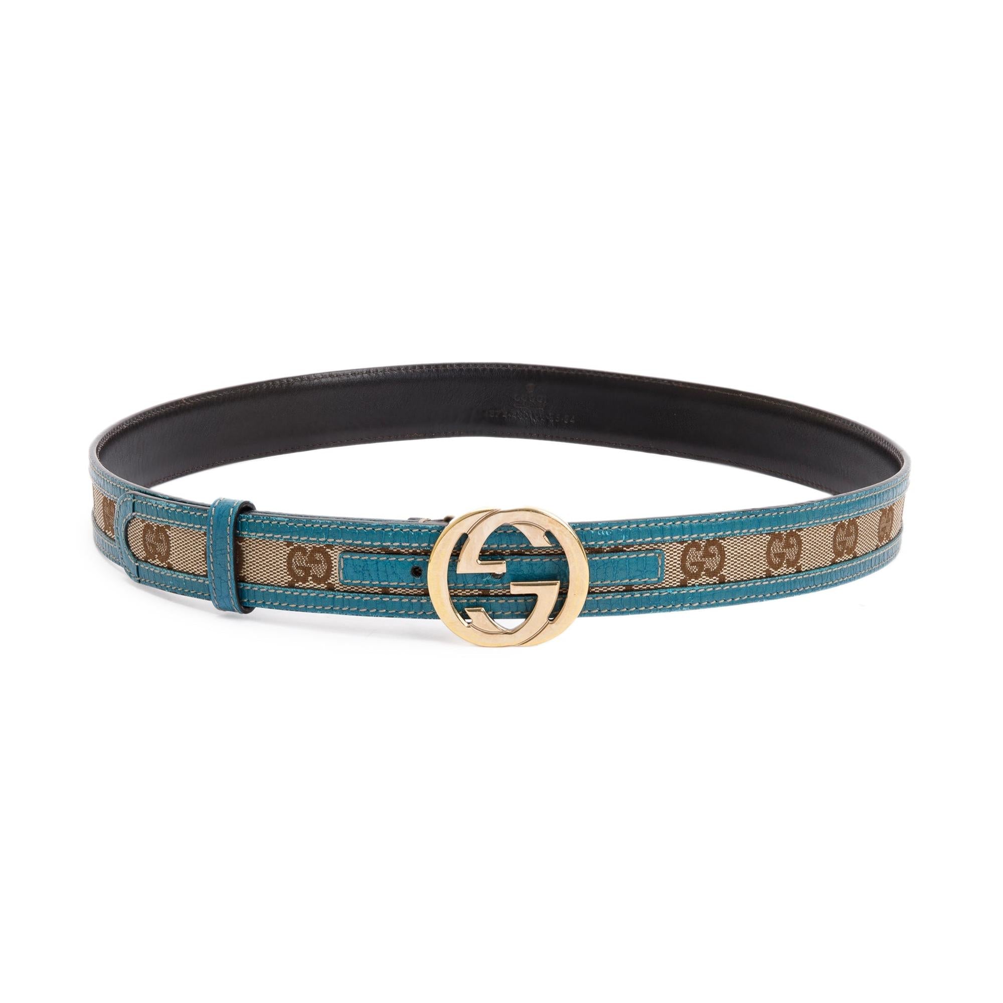 Gucci GG Canvas Interlocking G Belt