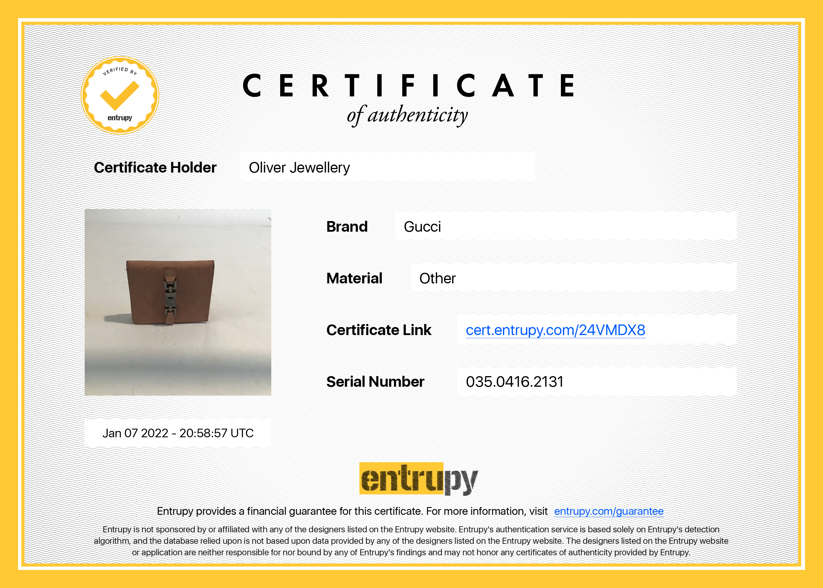 Gucci GG Canvas Jackie Compact Wallet