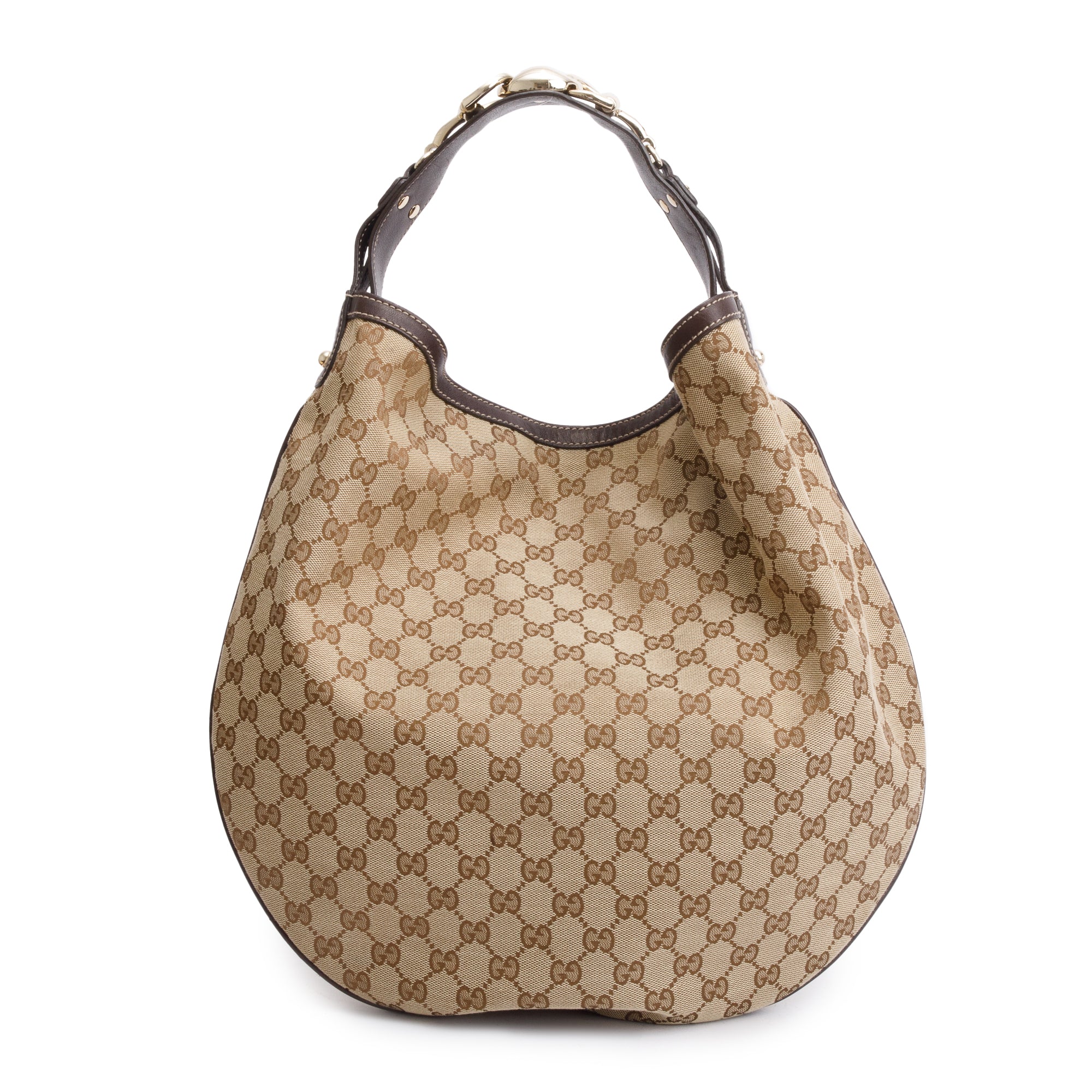 Gucci GG Canvas Large Wave Hobo Bag