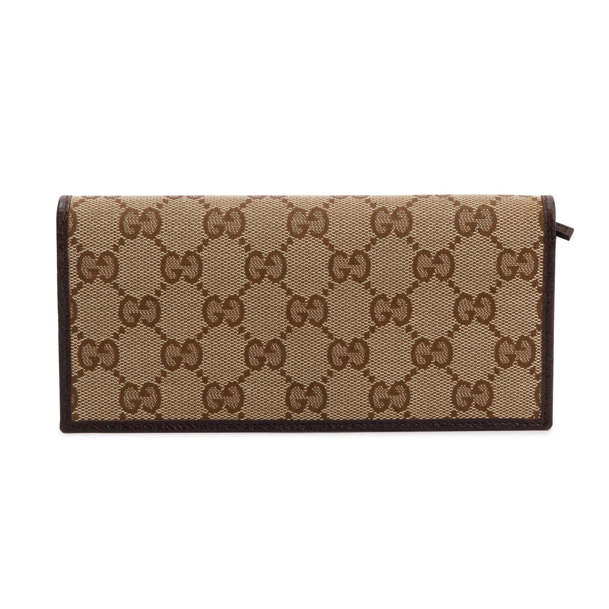 Gucci GG Canvas Long Flap Wallet