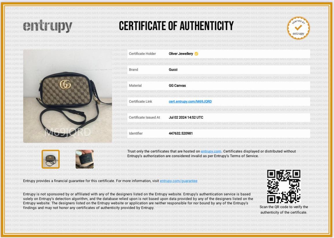 Gucci GG Canvas Marmont Matelasse Small Shoulder Bag