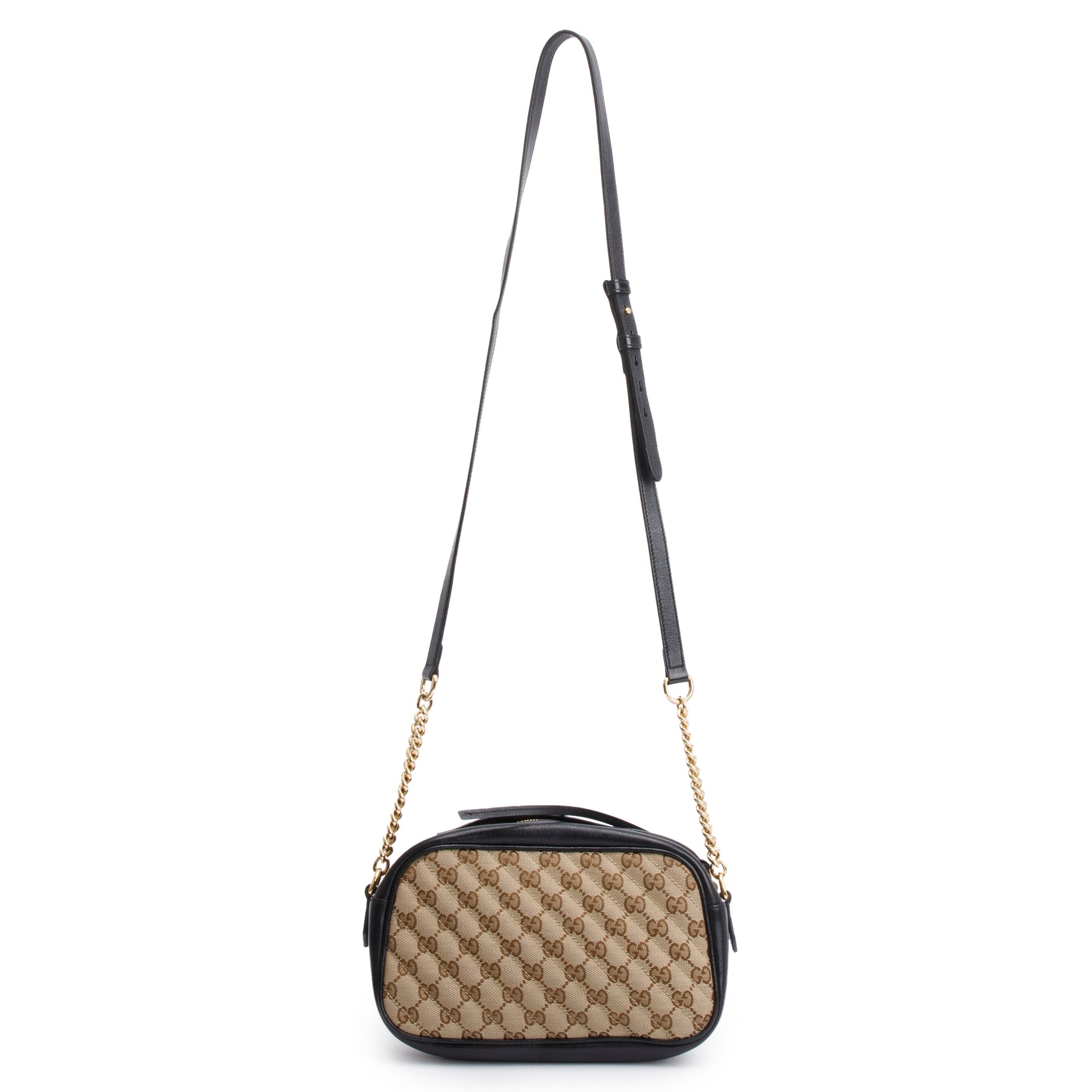 Gucci GG Canvas Marmont Matelasse Small Shoulder Bag