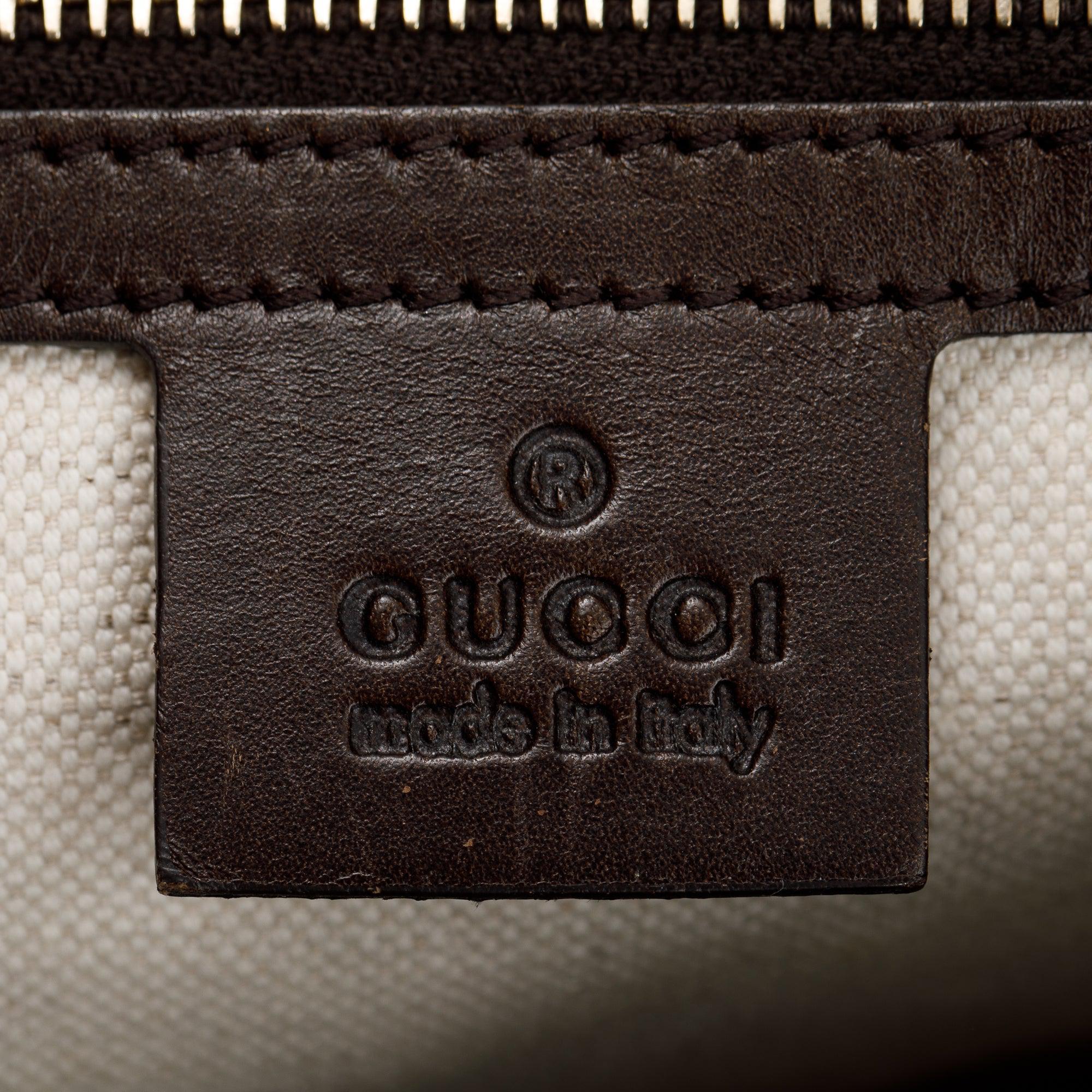 Gucci GG Canvas Medium Boston Bag w/ Strap