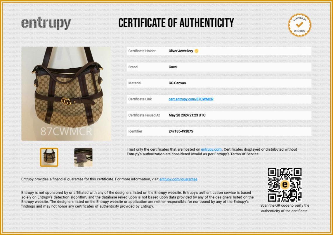 Gucci GG Canvas Medium GG Running Hobo w/ Strap