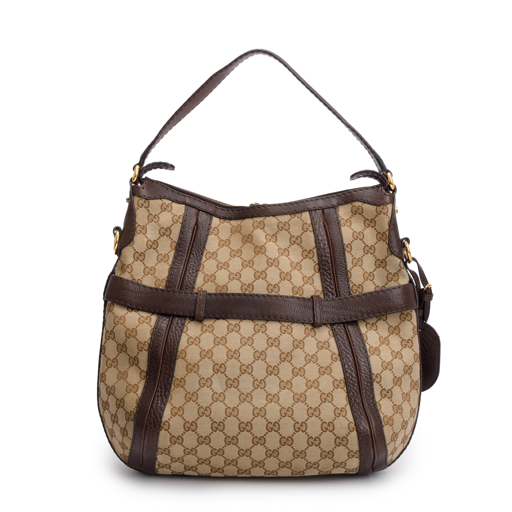 Gucci GG Canvas Medium GG Running Hobo w/ Strap