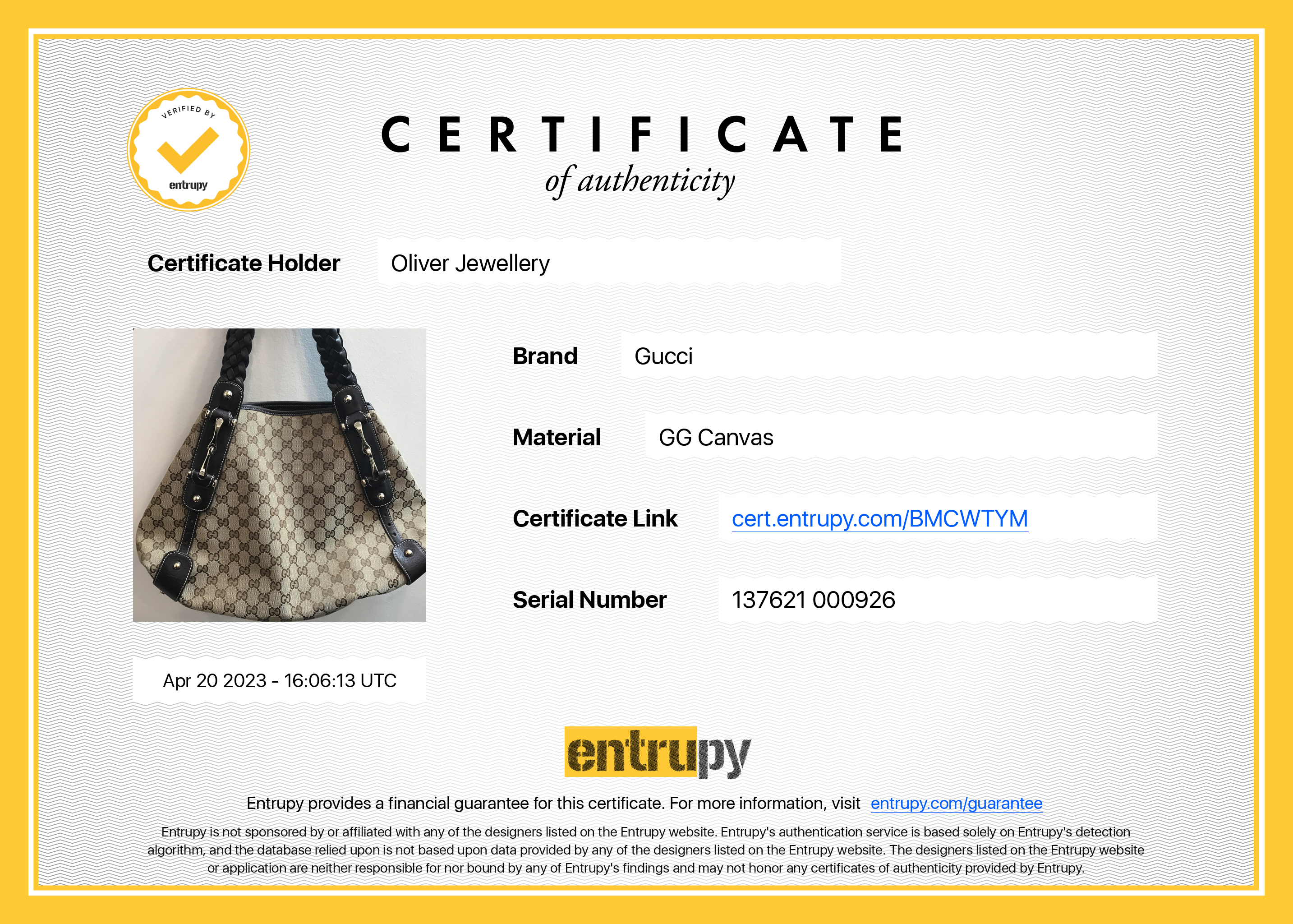 Gucci GG Canvas Medium Pelham Shoulder Bag