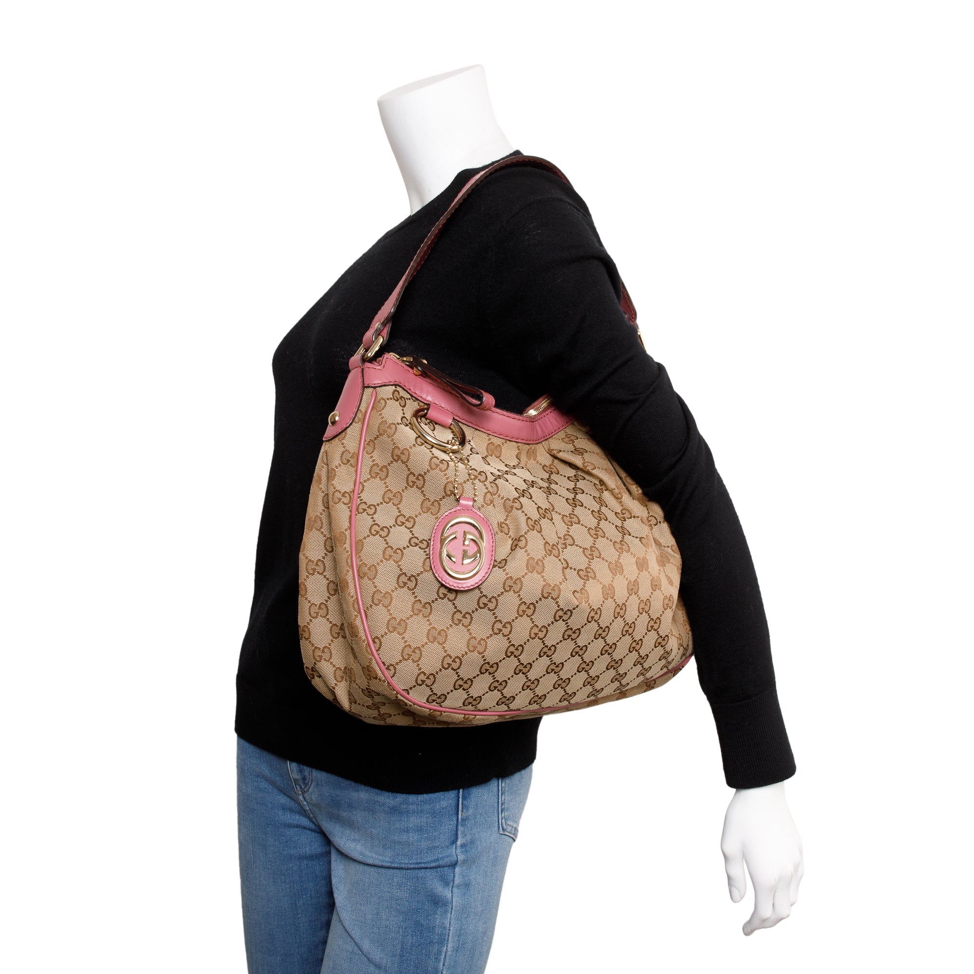 Gucci GG Canvas Medium Sukey Hobo