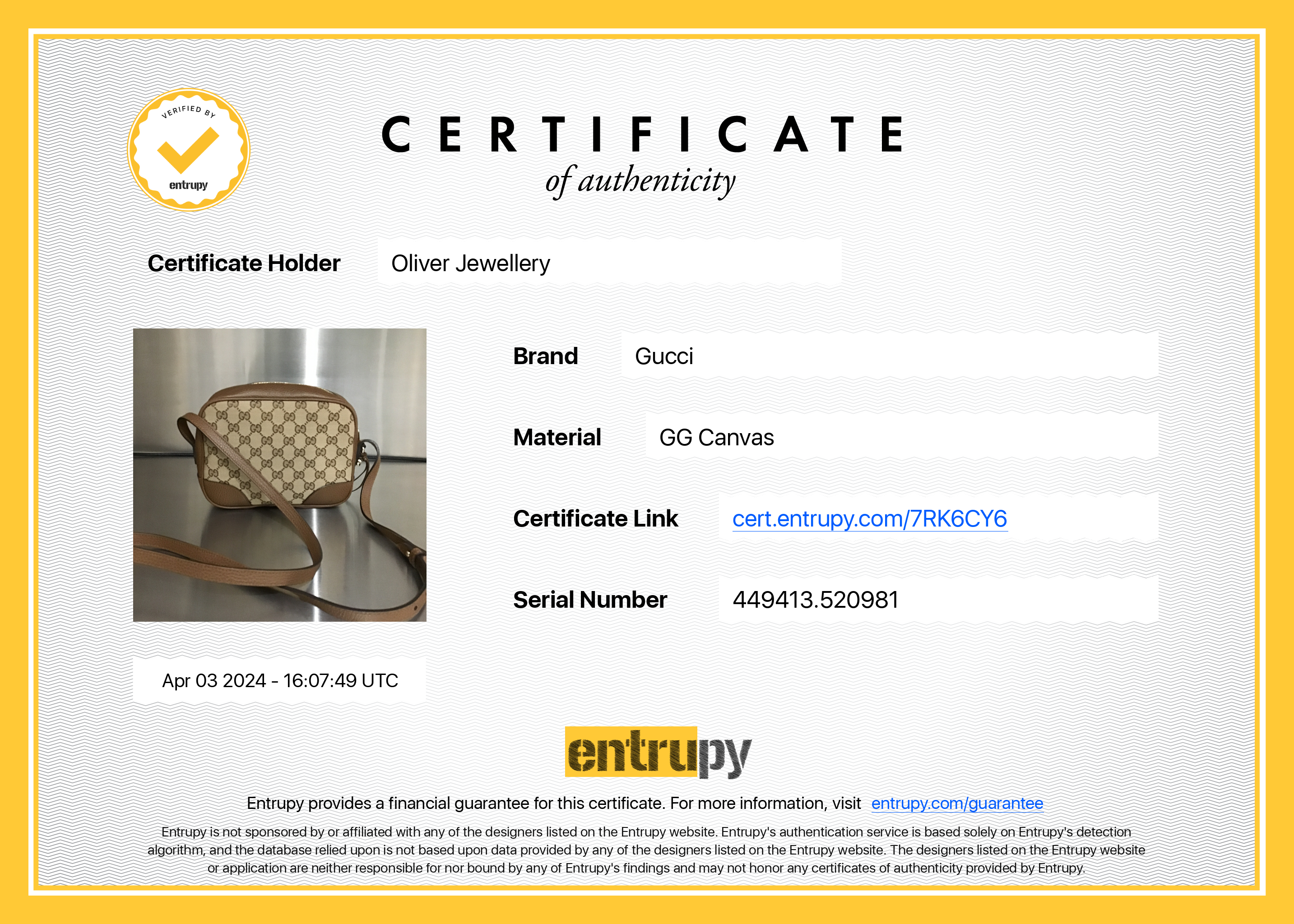 Gucci GG Canvas Mini Bree Crossbody Bag