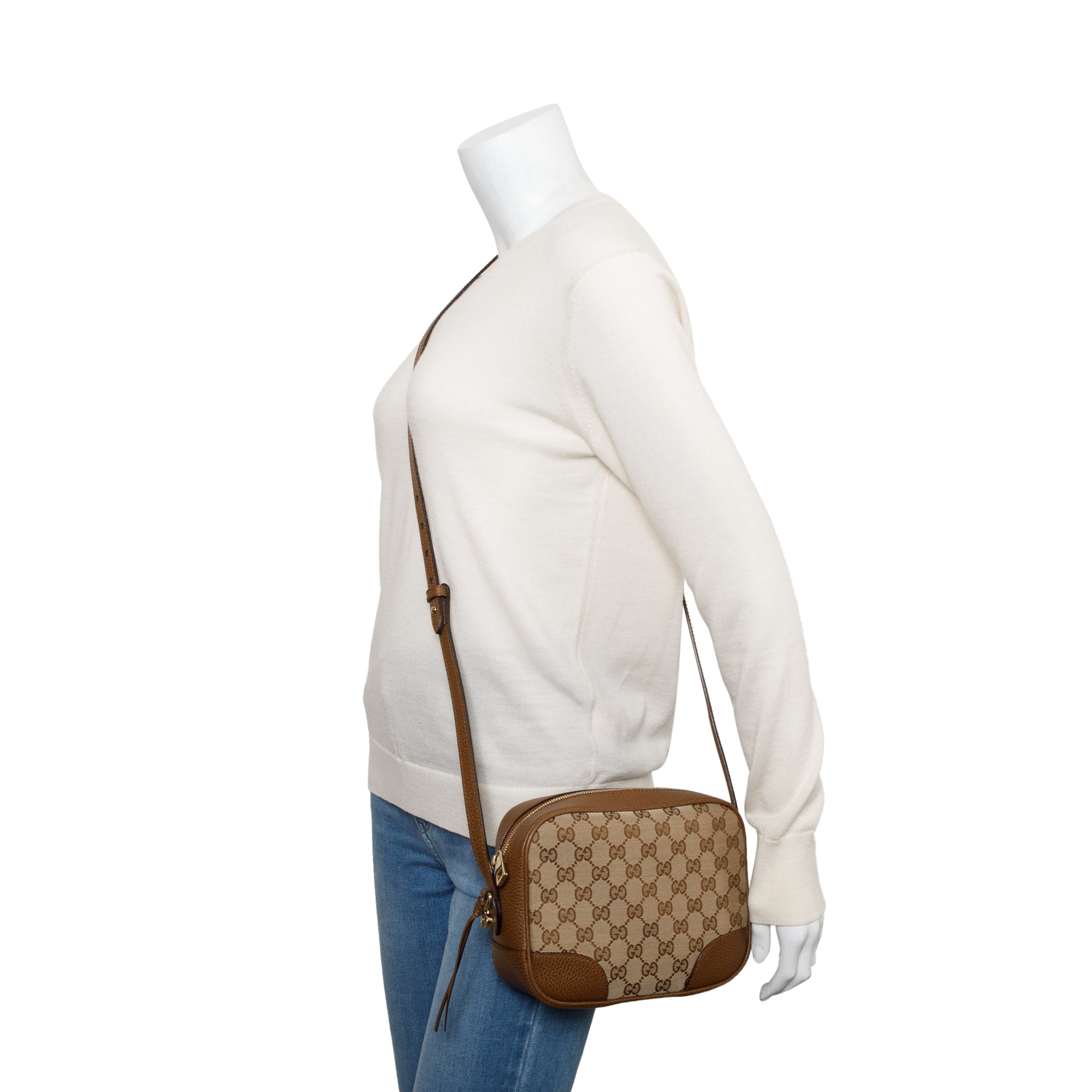 Gucci GG Canvas Mini Bree Crossbody Bag