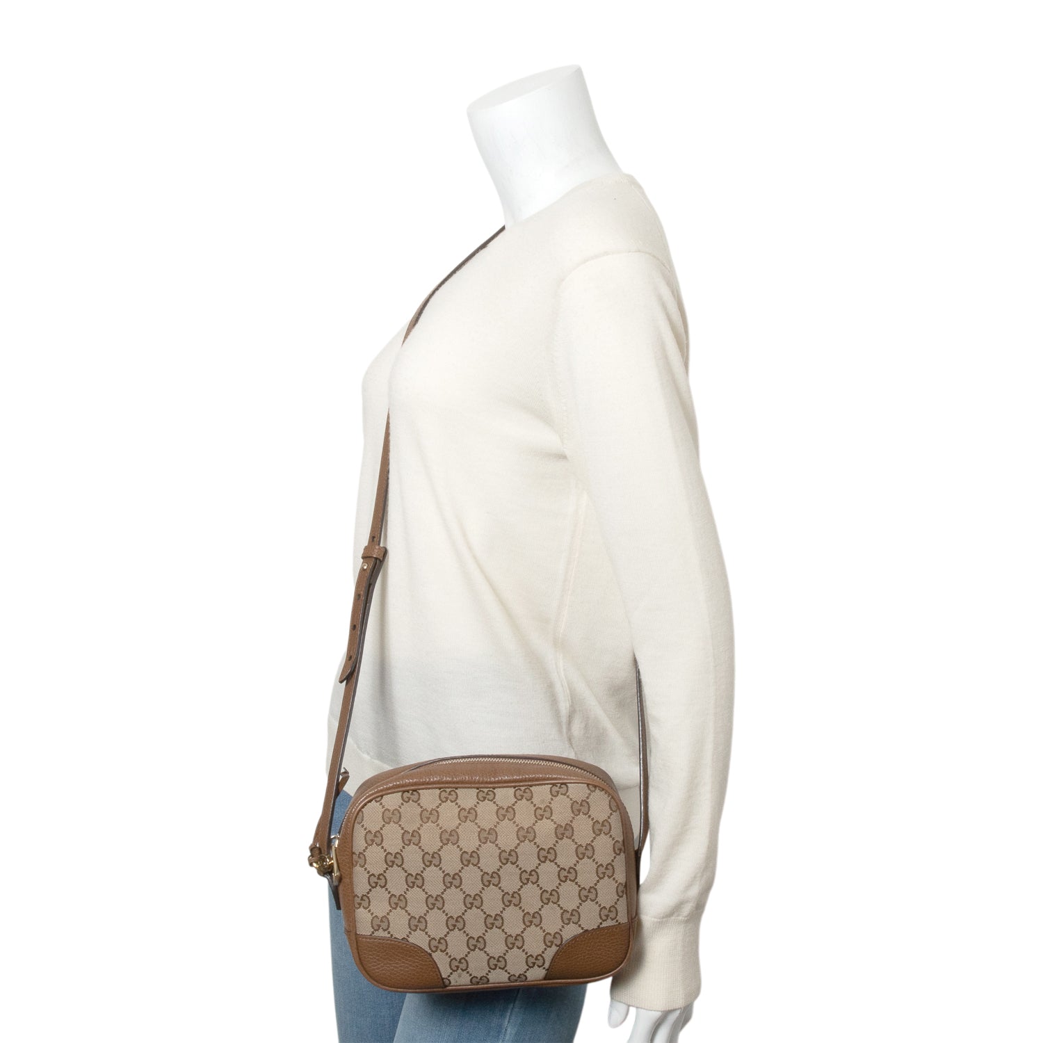 Gucci GG Canvas Mini Bree Crossbody Bag