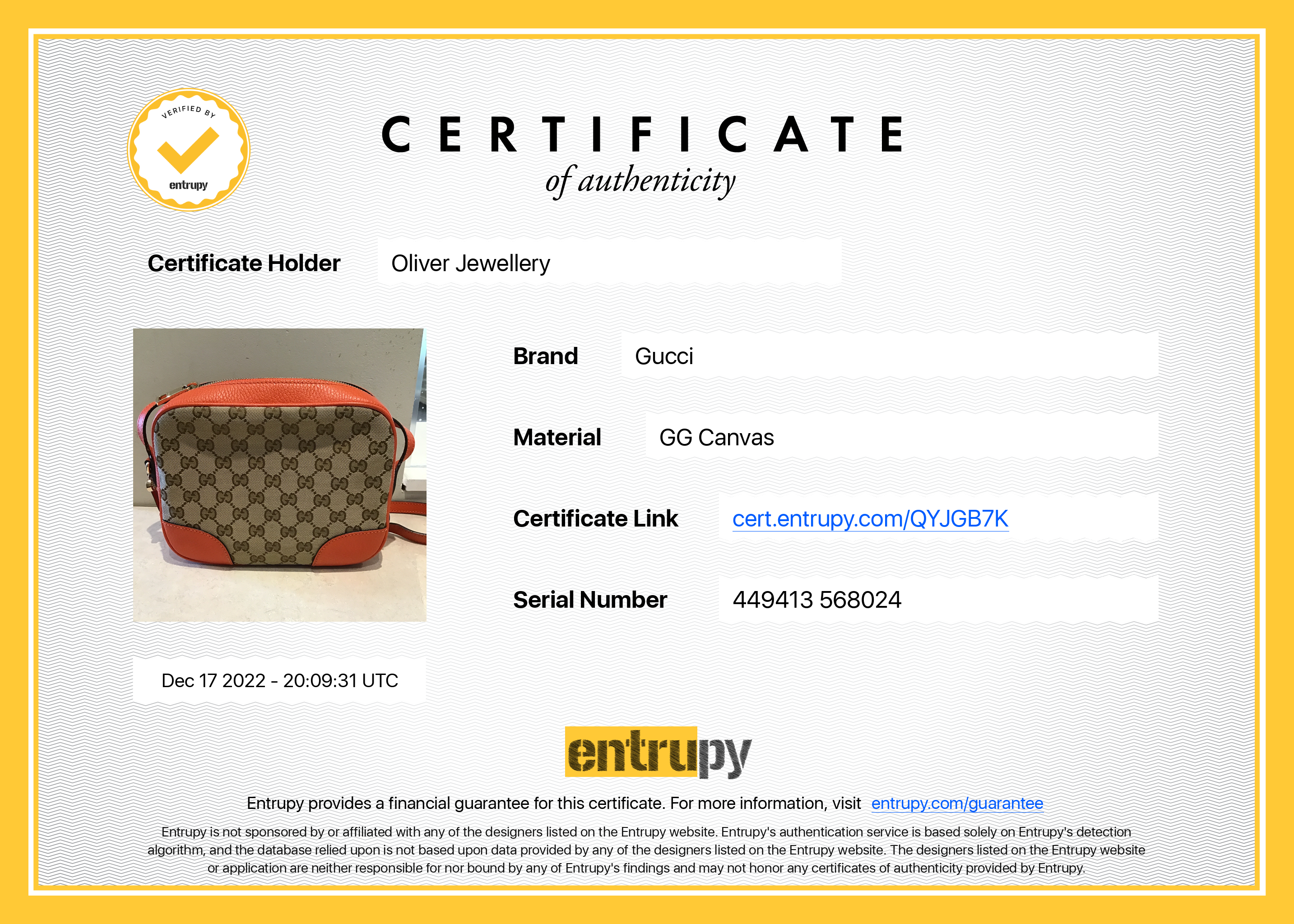 Gucci GG Canvas Mini Bree Crossbody Bag