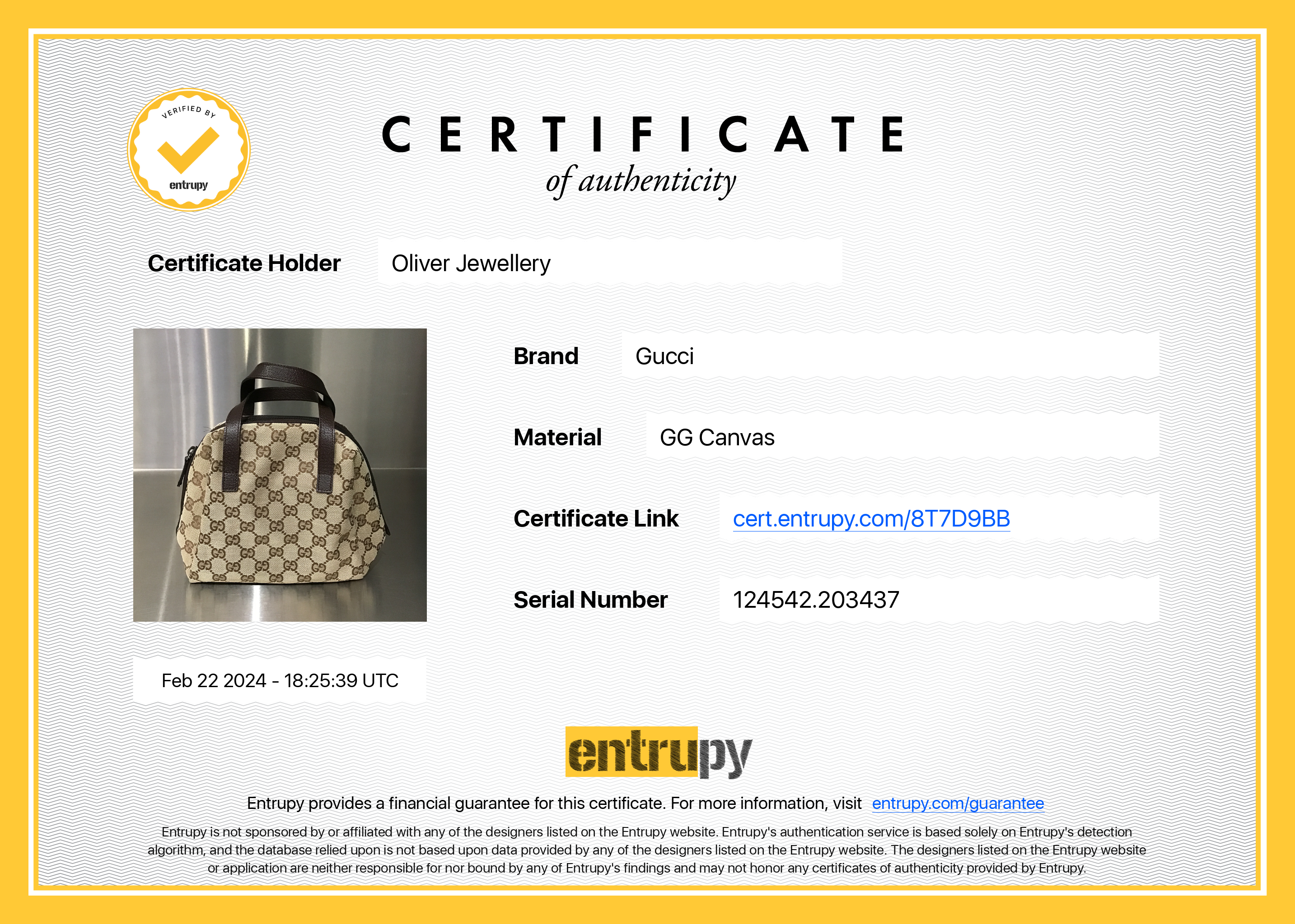 Gucci GG Canvas Mini Handle Bag