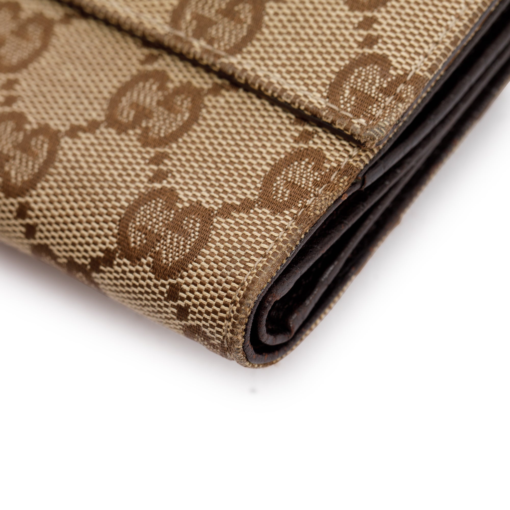 Gucci GG Canvas Vintage Web Horsebit Compact Wallet