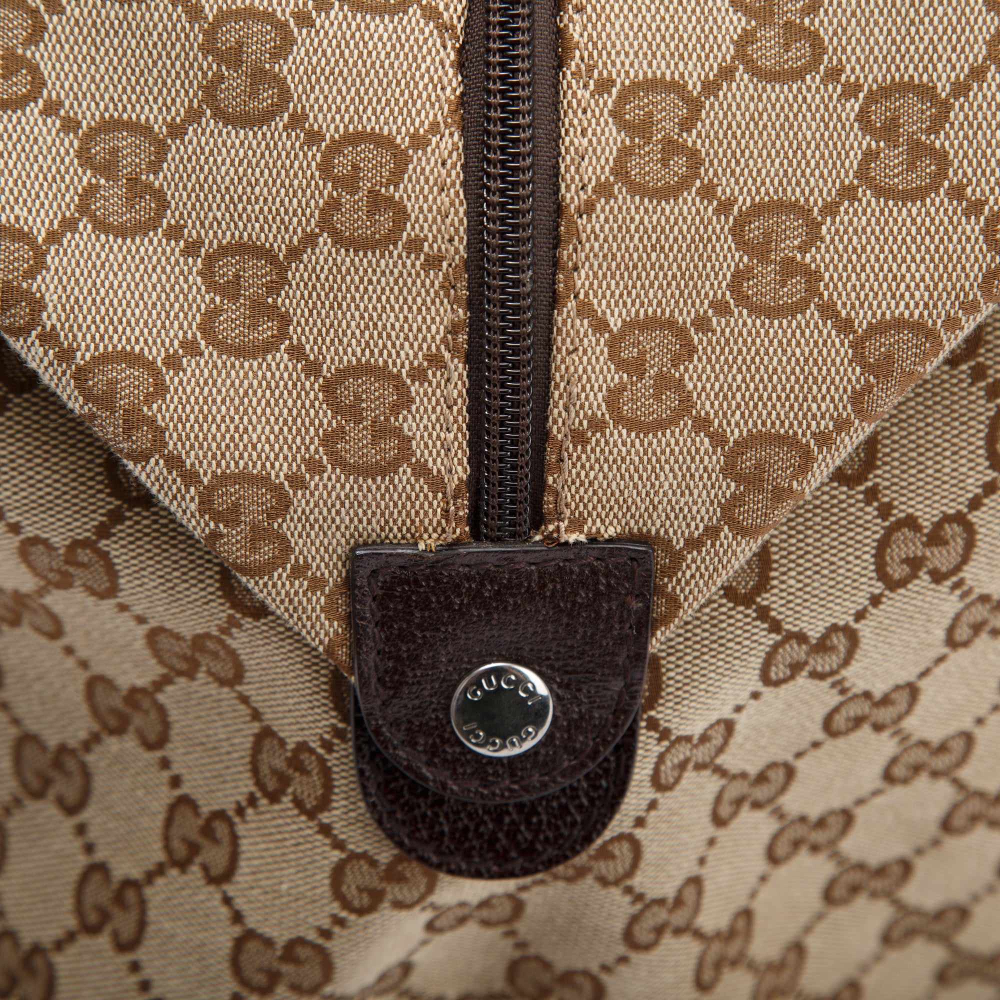 Gucci GG Canvas Web Medium Carry-On Duffle Bag