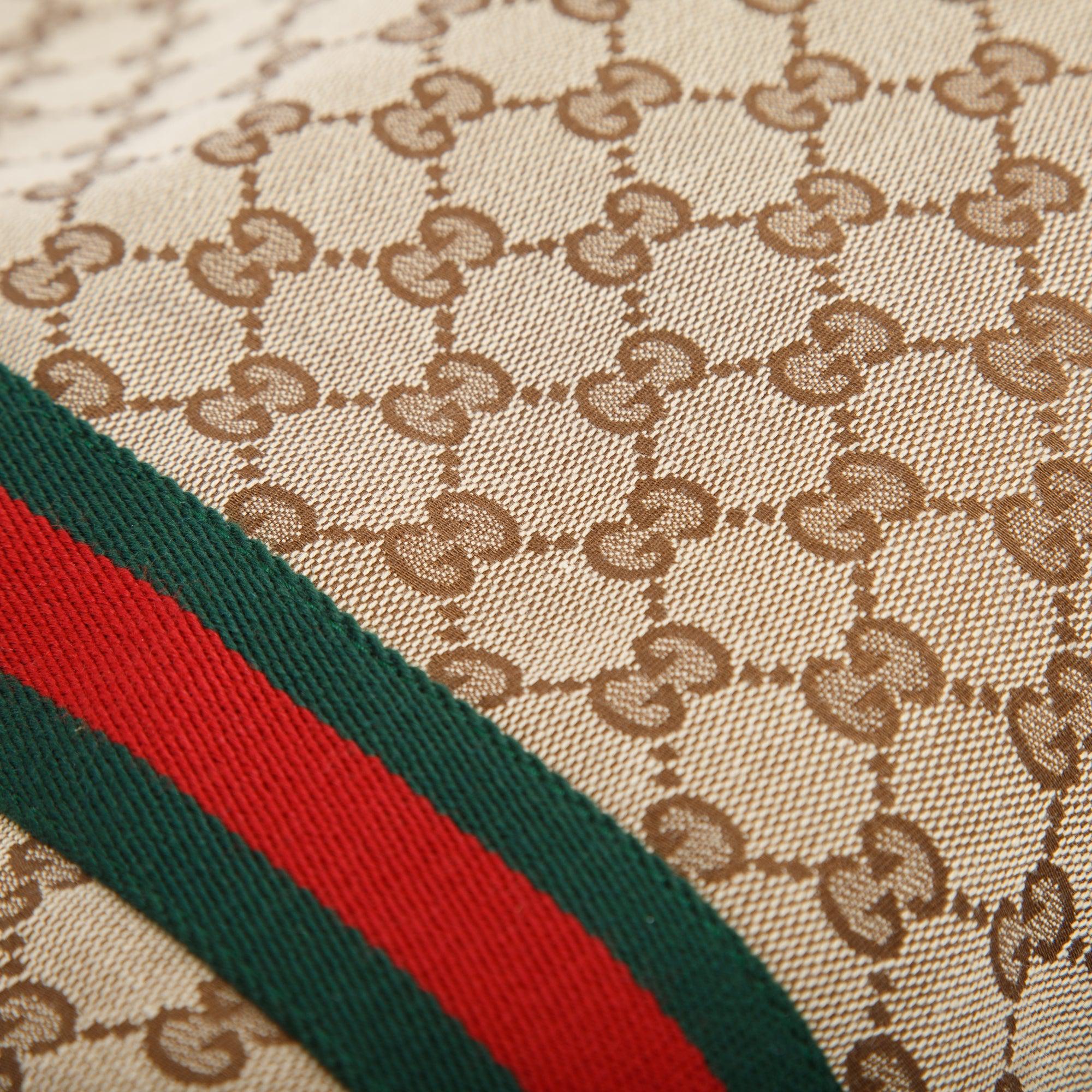 Gucci GG Canvas Web Medium Carry-On Duffle Bag