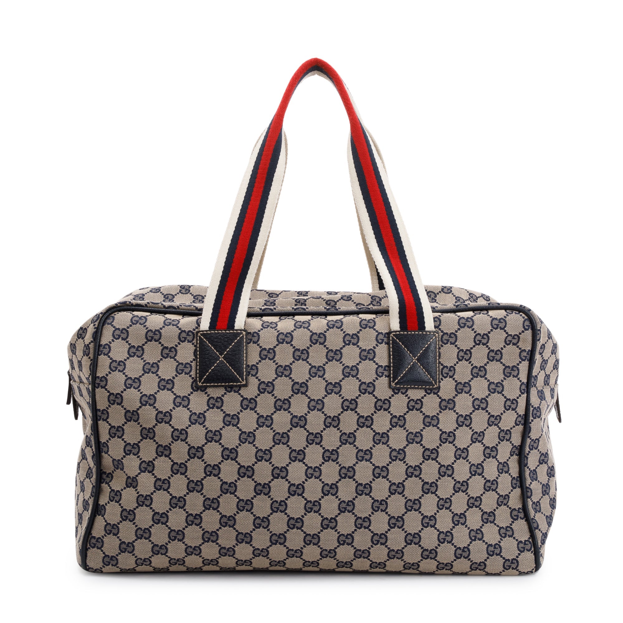Gucci GG Canvas Web Medium Collapsable Carry On Duffle