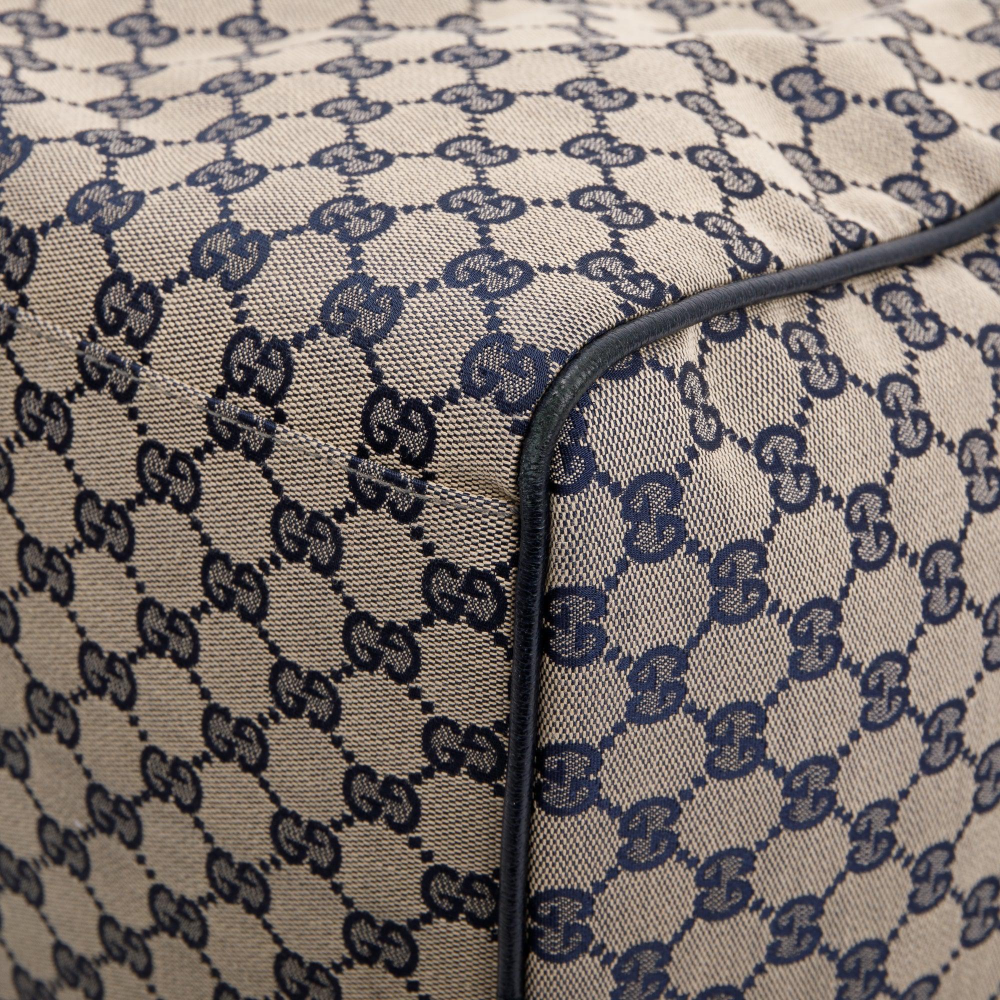 Gucci GG Canvas Web Medium Collapsable Carry On Duffle