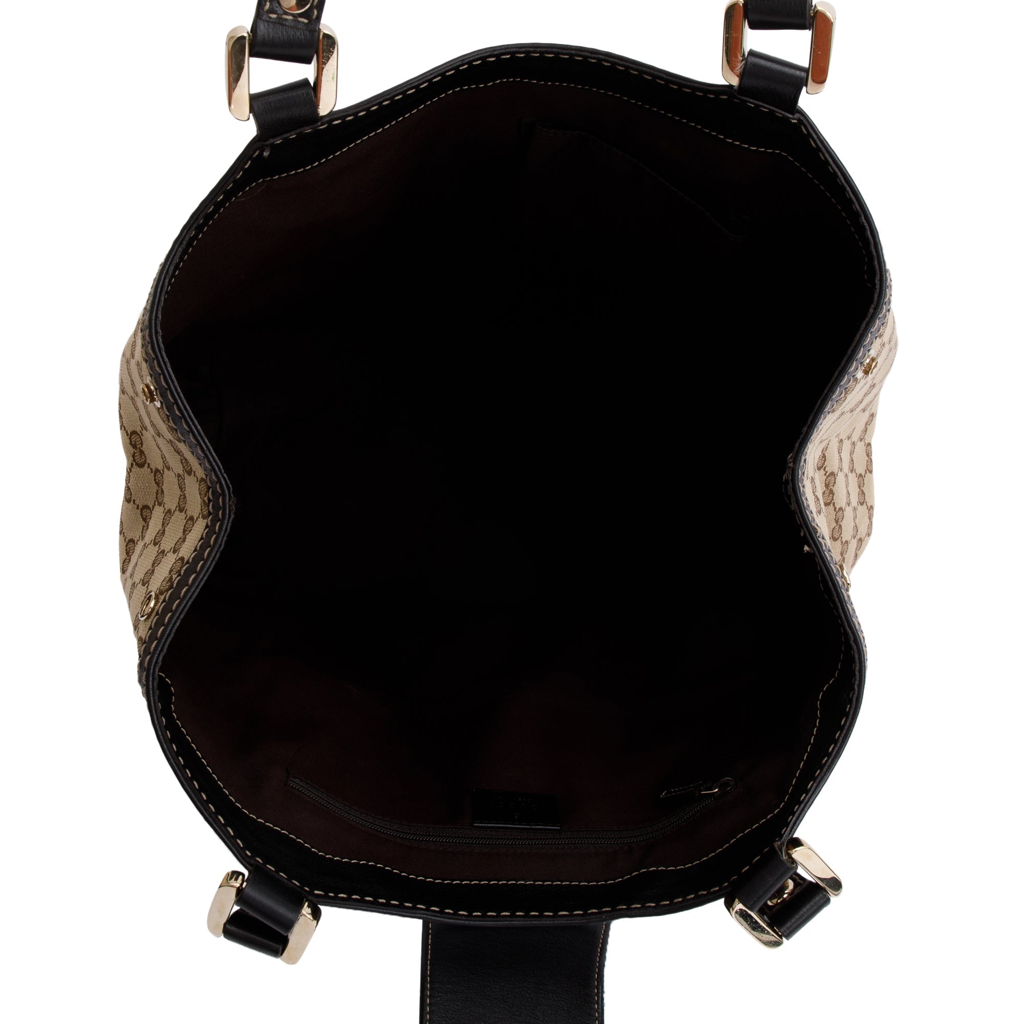 Gucci GG Canvas Web Medium New Ladies Shoulder Bag