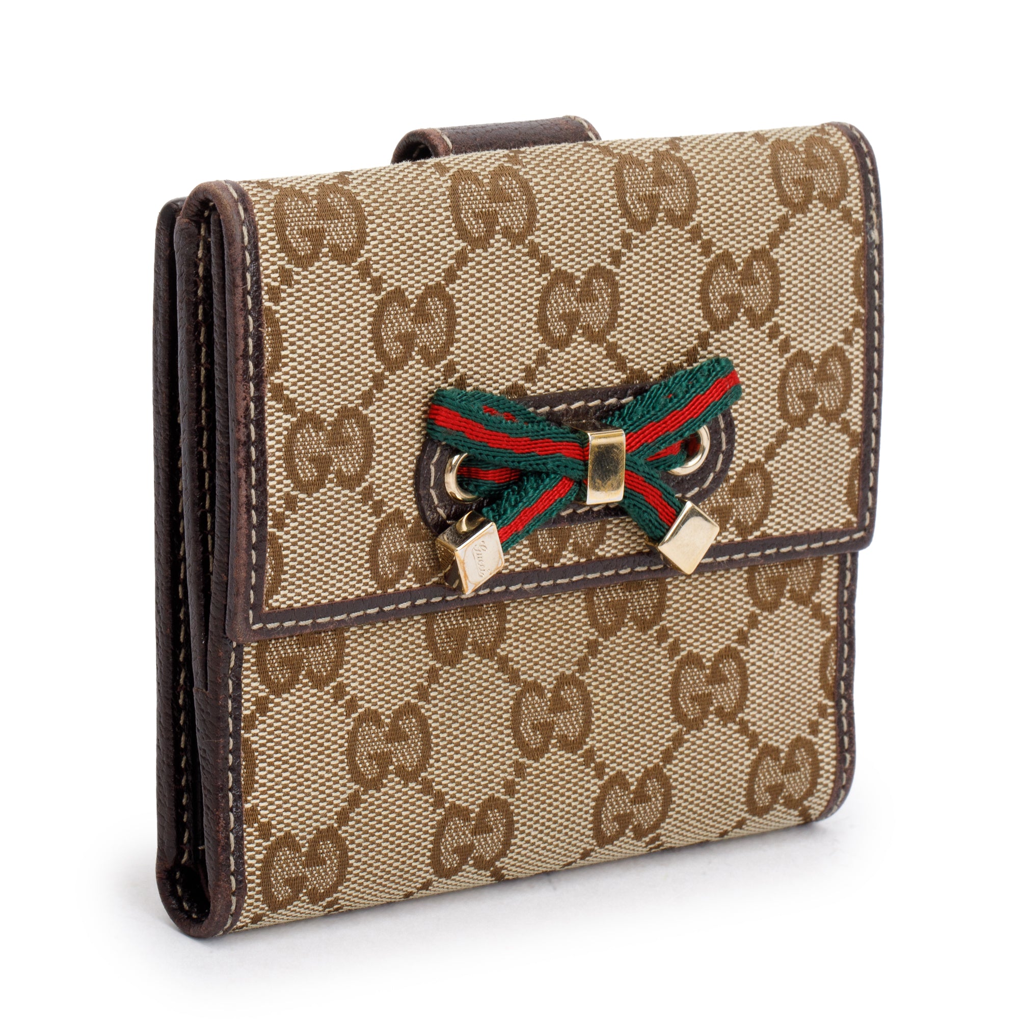 Gucci GG Canvas Web Princy Compact Wallet