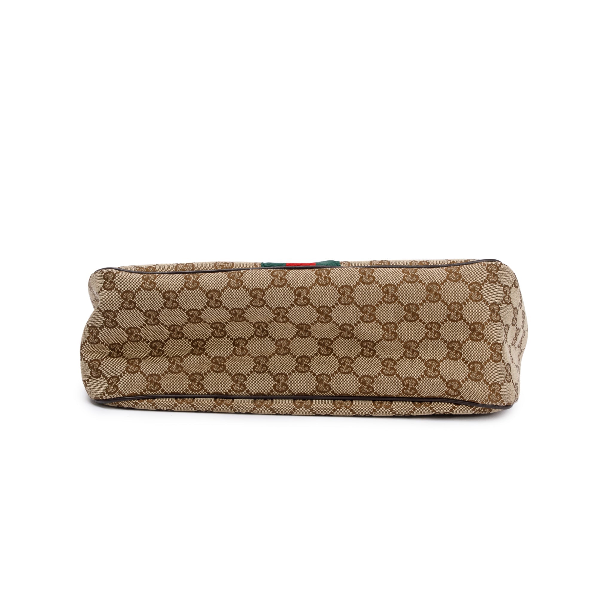 Gucci GG Canvas Web Sherry Shoulder Bag